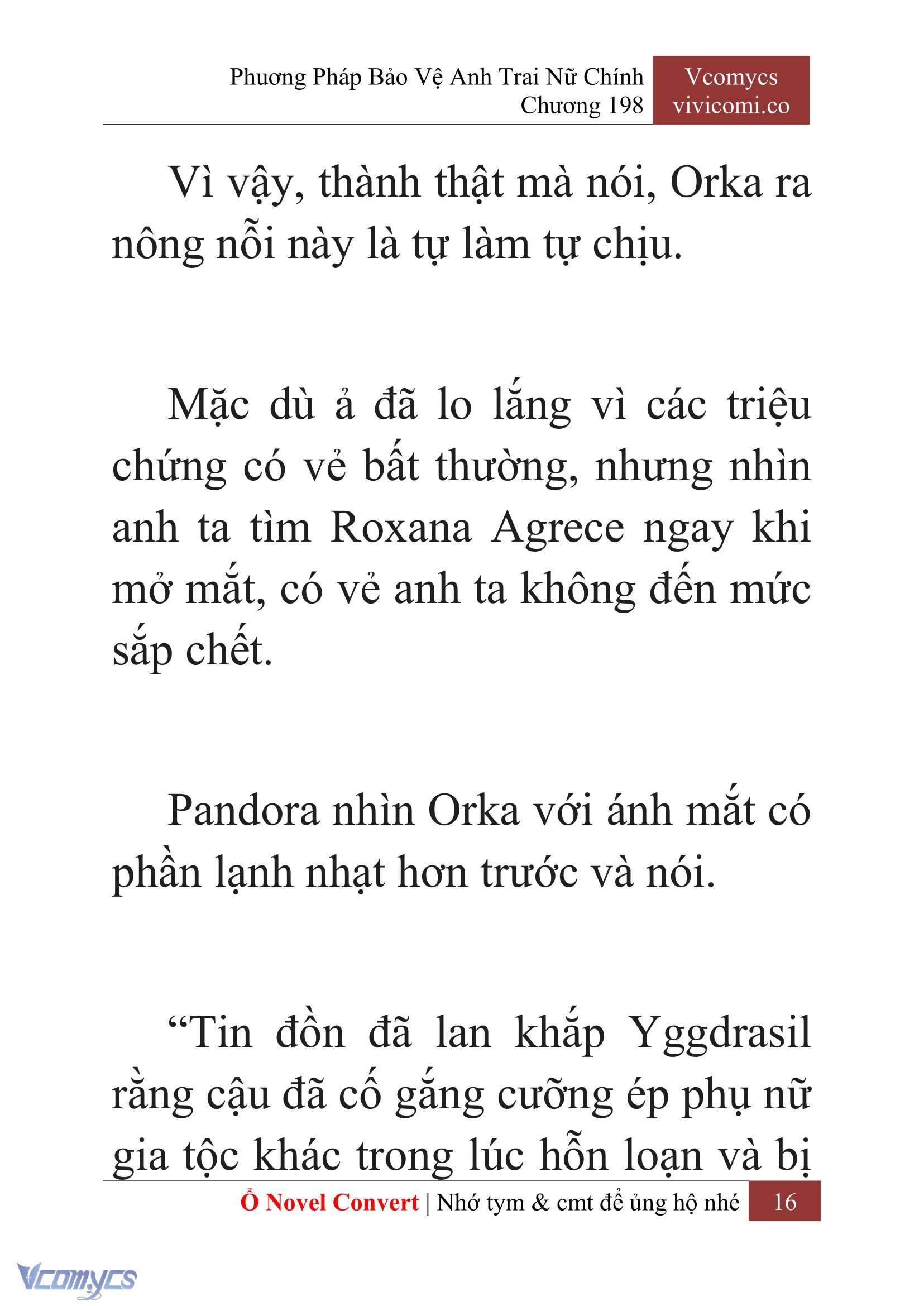 [Novel] Phương Pháp Bảo Vệ Anh Trai Nữ Chính Chap 198 - Trang 2