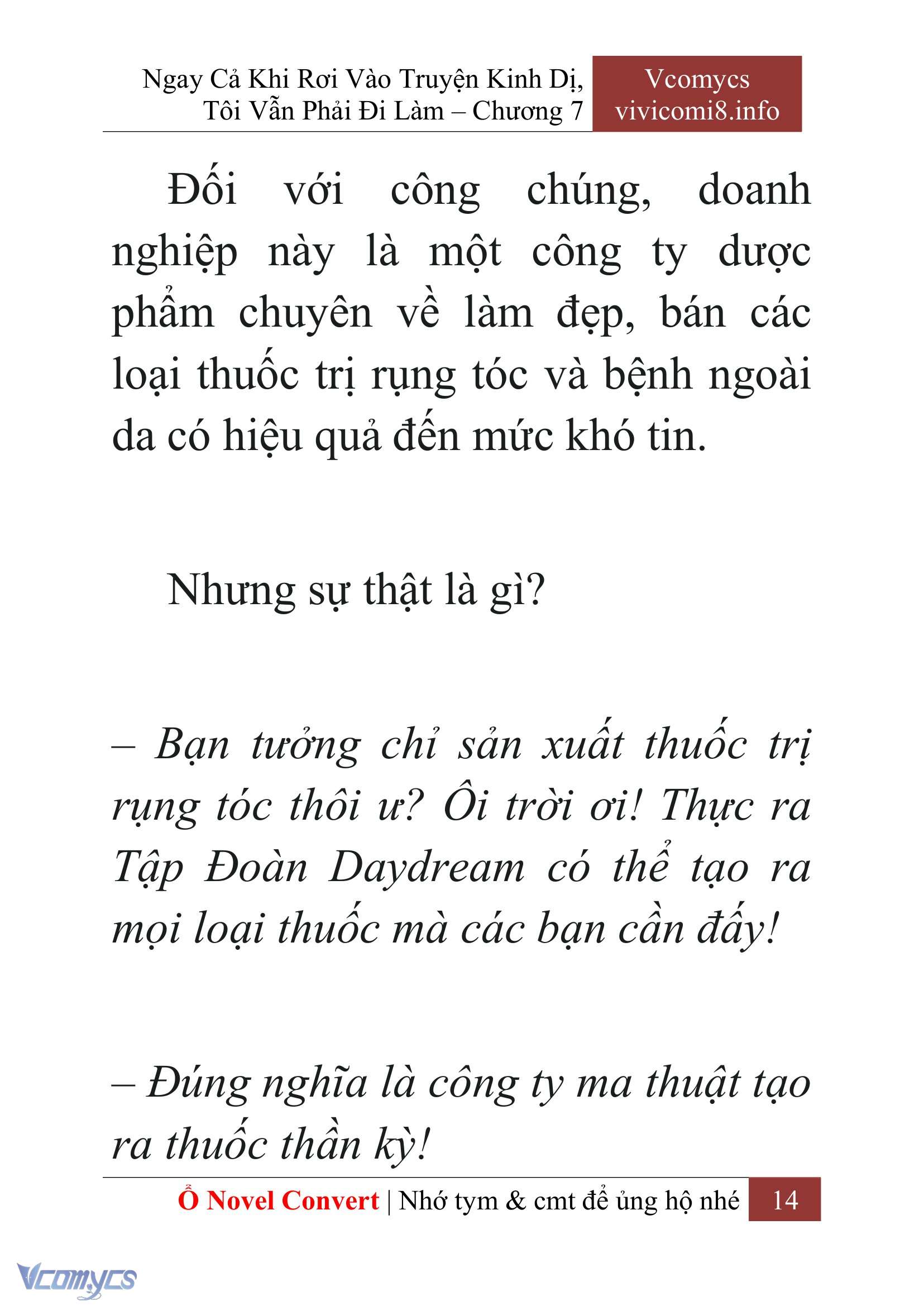 [Novel] Ngay Cả Khi Rơi Vào Truyện Kinh Dị, Tôi Vẫn Phải Đi Làm Chap 7 - Next Chap 8