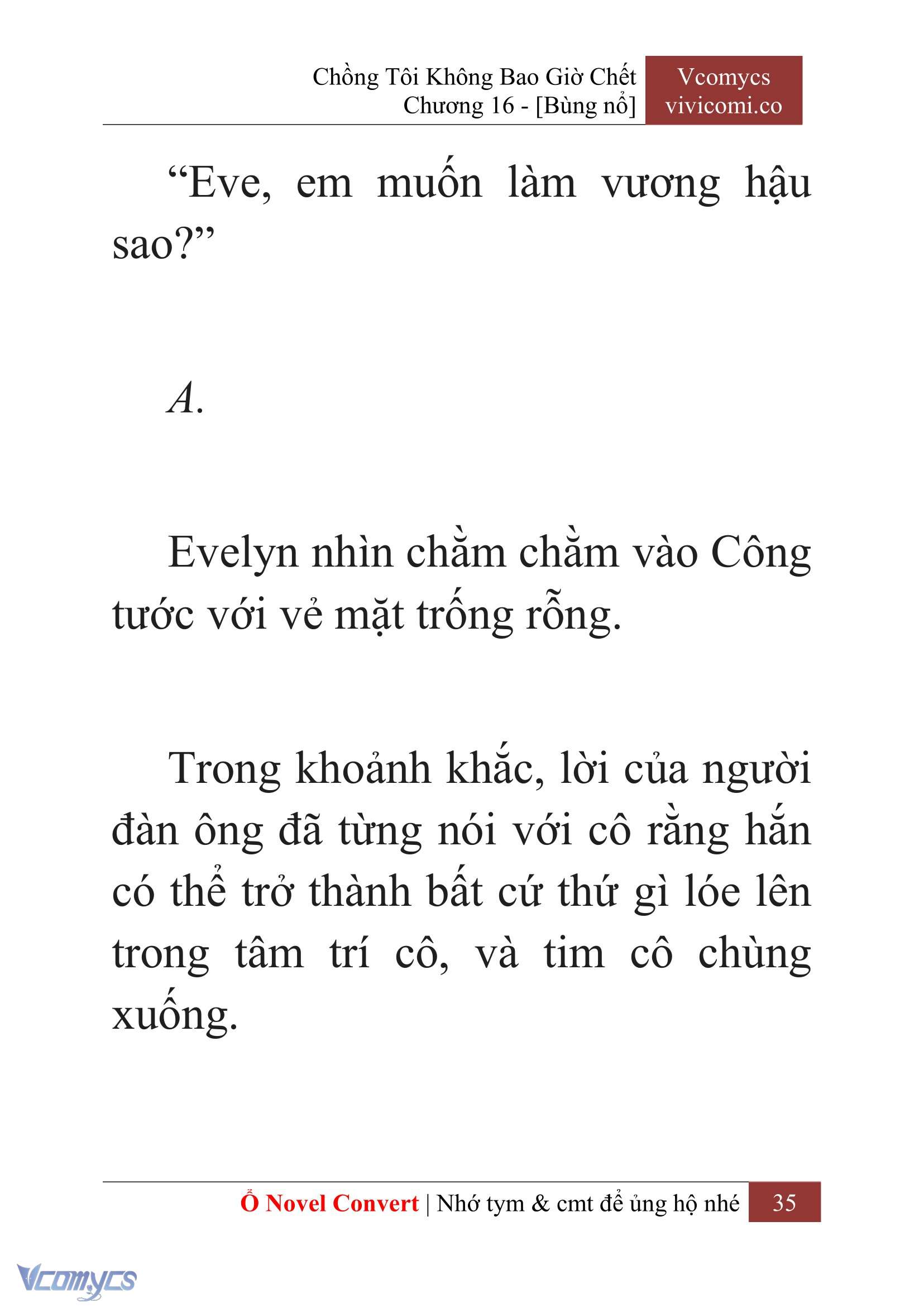 [Novel] Chồng Tôi Không Bao Giờ Chết Chap 16 - Trang 2
