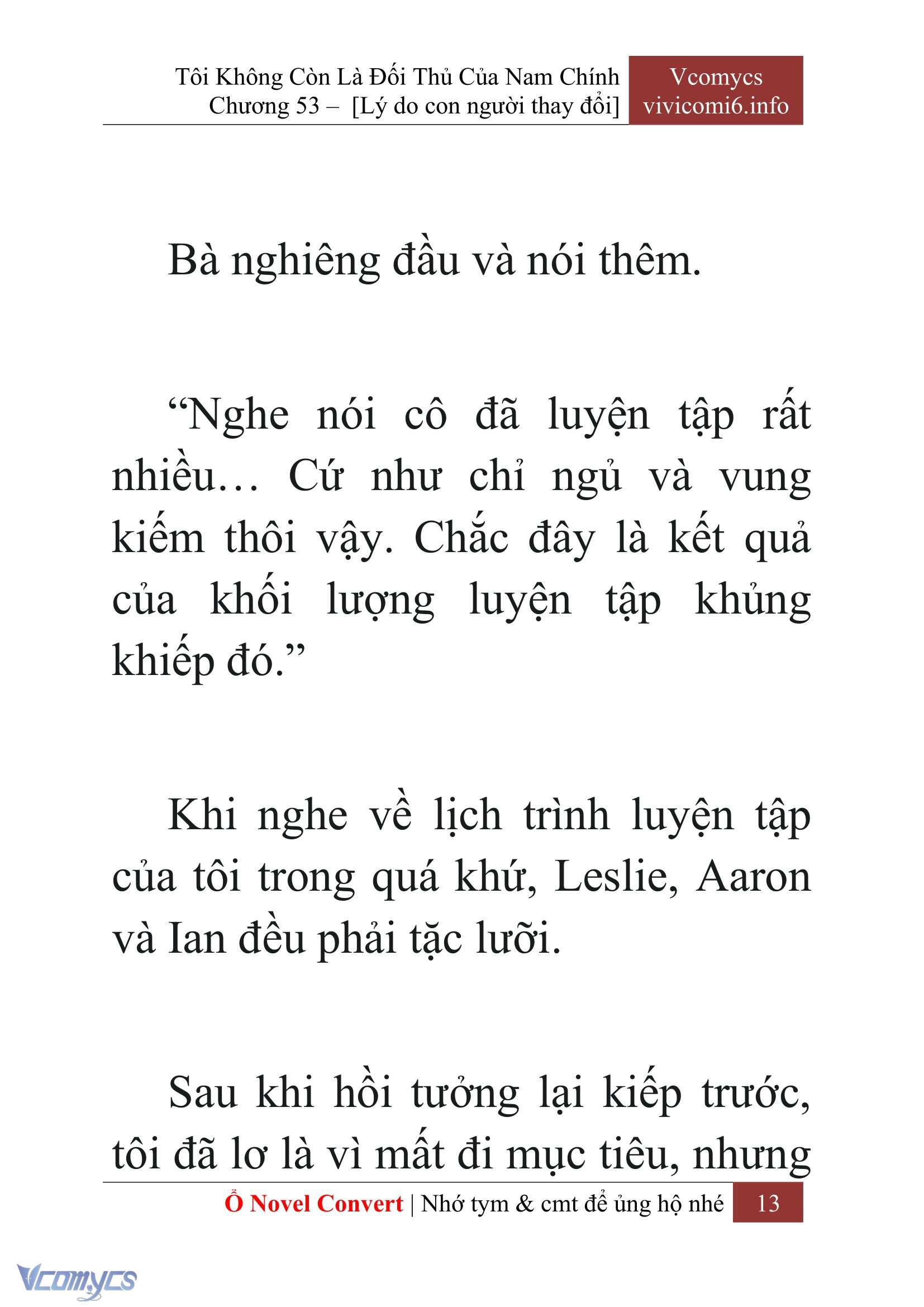 [Novel] Tôi Không Còn Là Đối Thủ Của Nam Chính Chap 53 - Trang 2