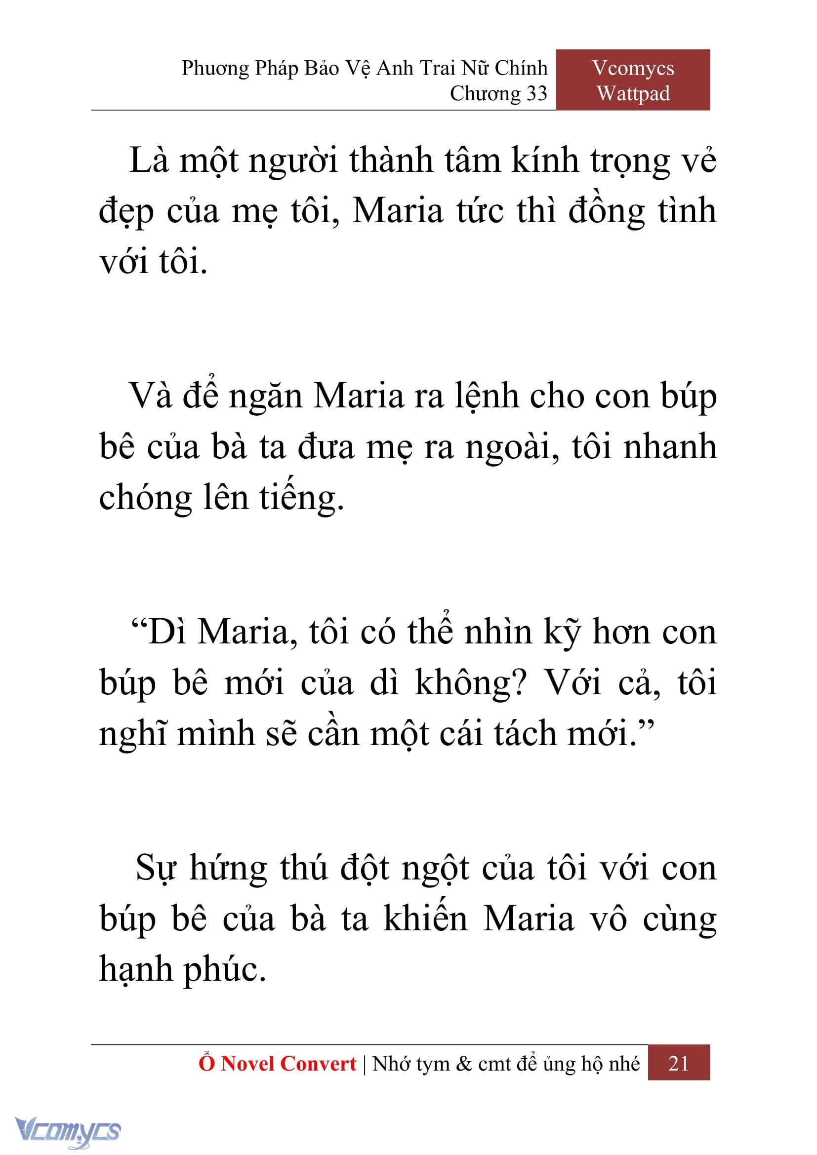 [Novel] Phương Pháp Bảo Vệ Anh Trai Nữ Chính Chap 33 - Next Chap 34