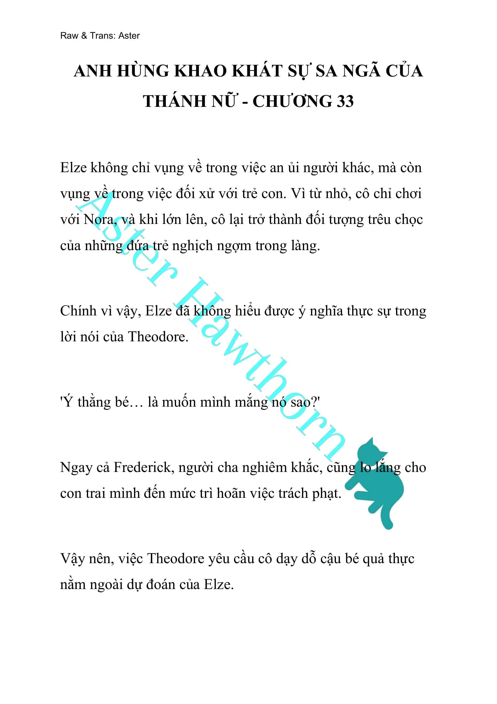 [NOVEL] Anh Hùng Khao Khát Sự Sa Ngã Của Thánh Nữ Chap 33 - Next Chap 34