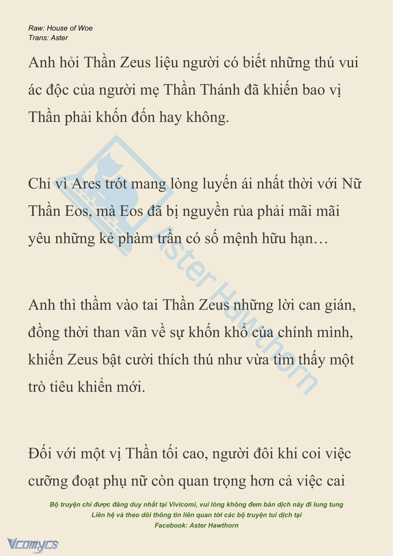 [NOVEL] Dành Cho Các Nữ Thần: Dành cho Psyche Chap 26 - Trang 2