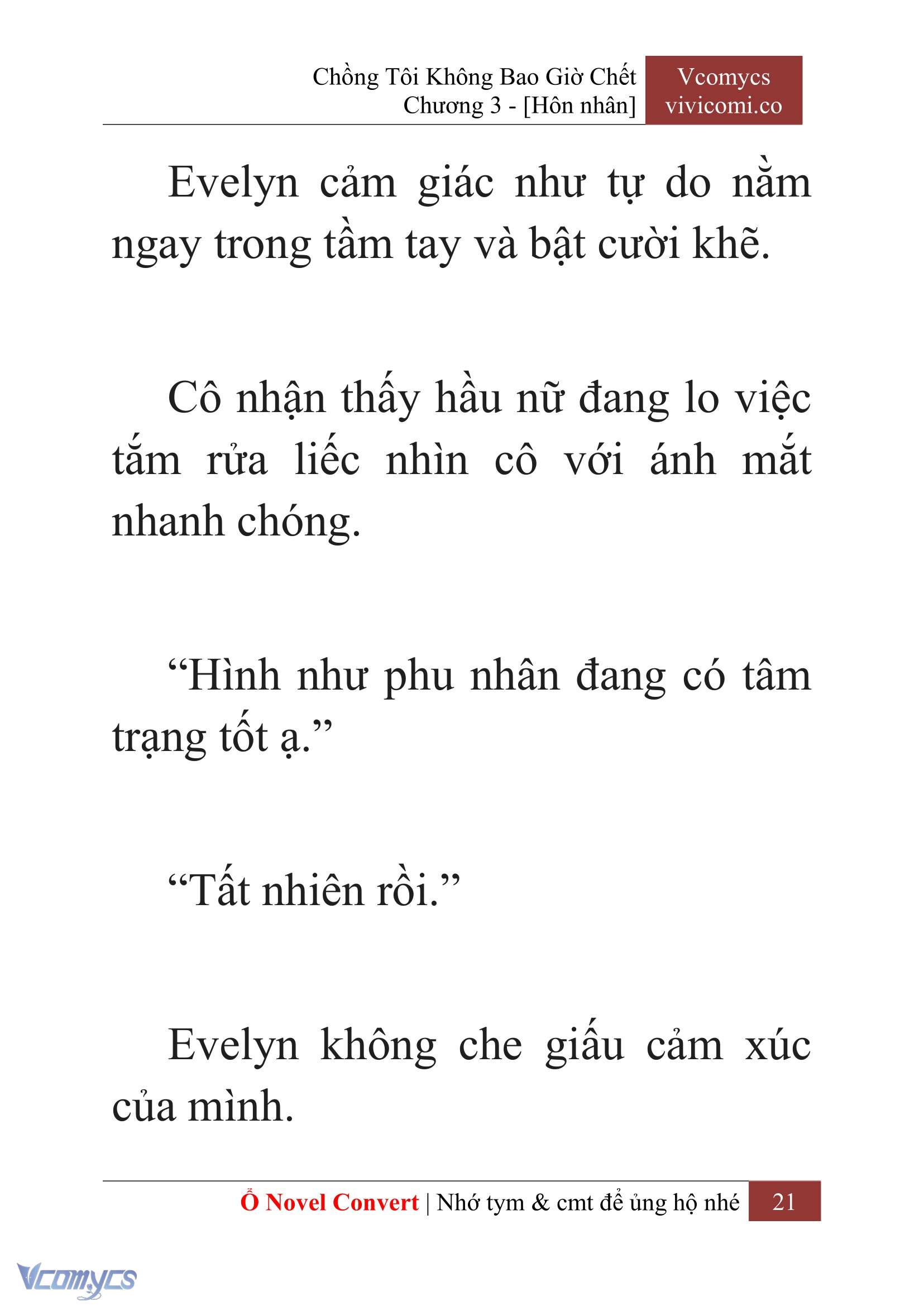 [Novel] Chồng Tôi Không Bao Giờ Chết Chap 3 - Next Chap 4