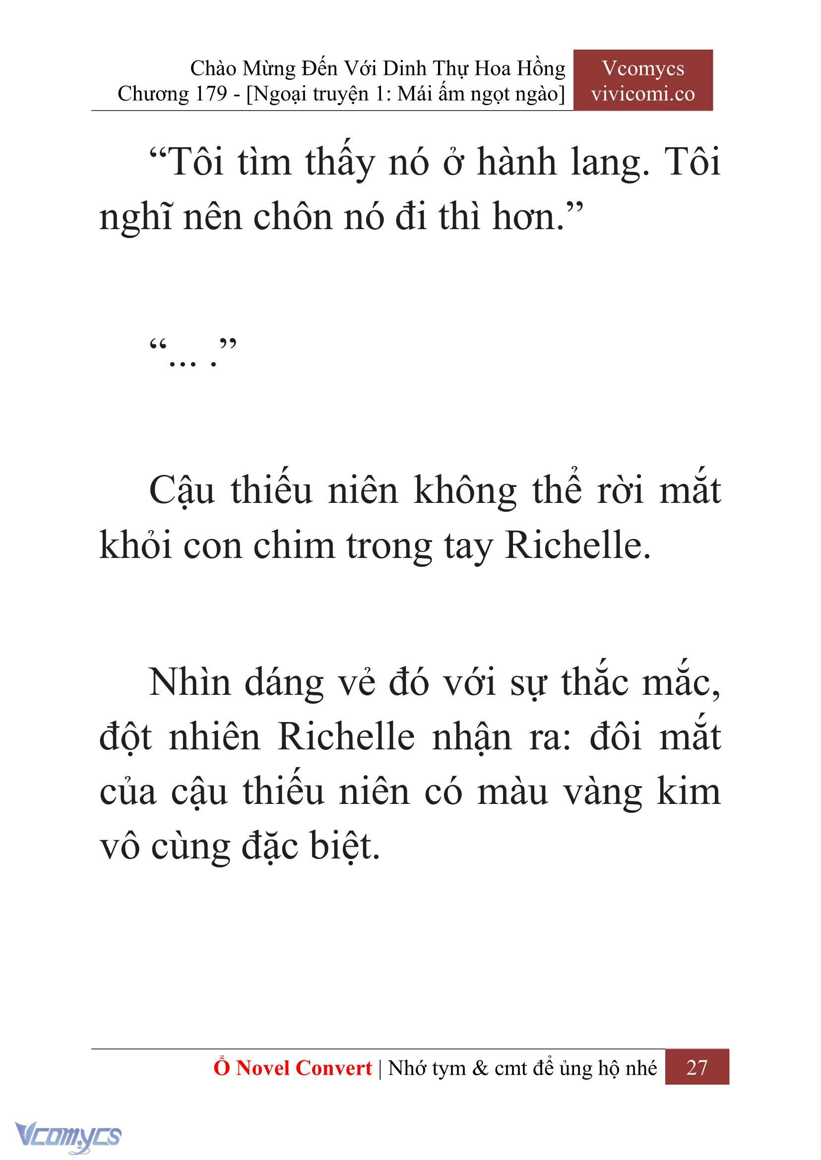 [Novel] Chào Mừng Đến Với Dinh Thự Hoa Hồng Chap 179 - Trang 2