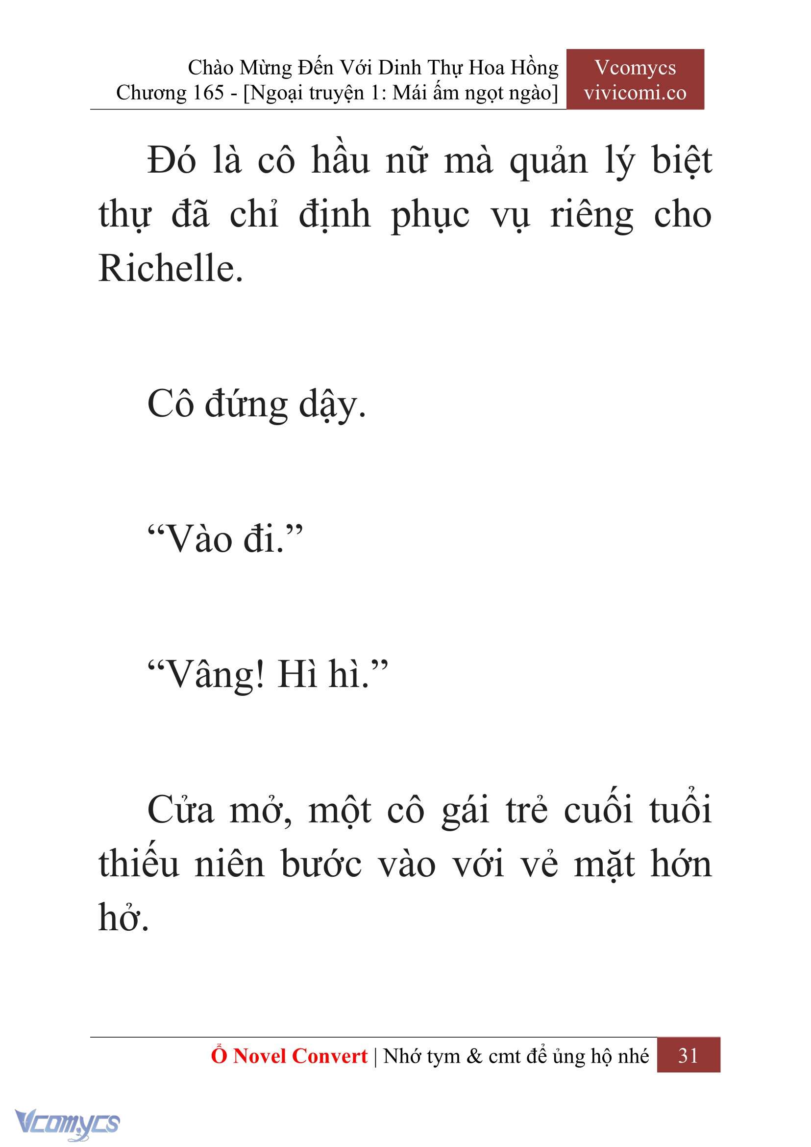 [Novel] Chào Mừng Đến Với Dinh Thự Hoa Hồng Chap 165 - Trang 2