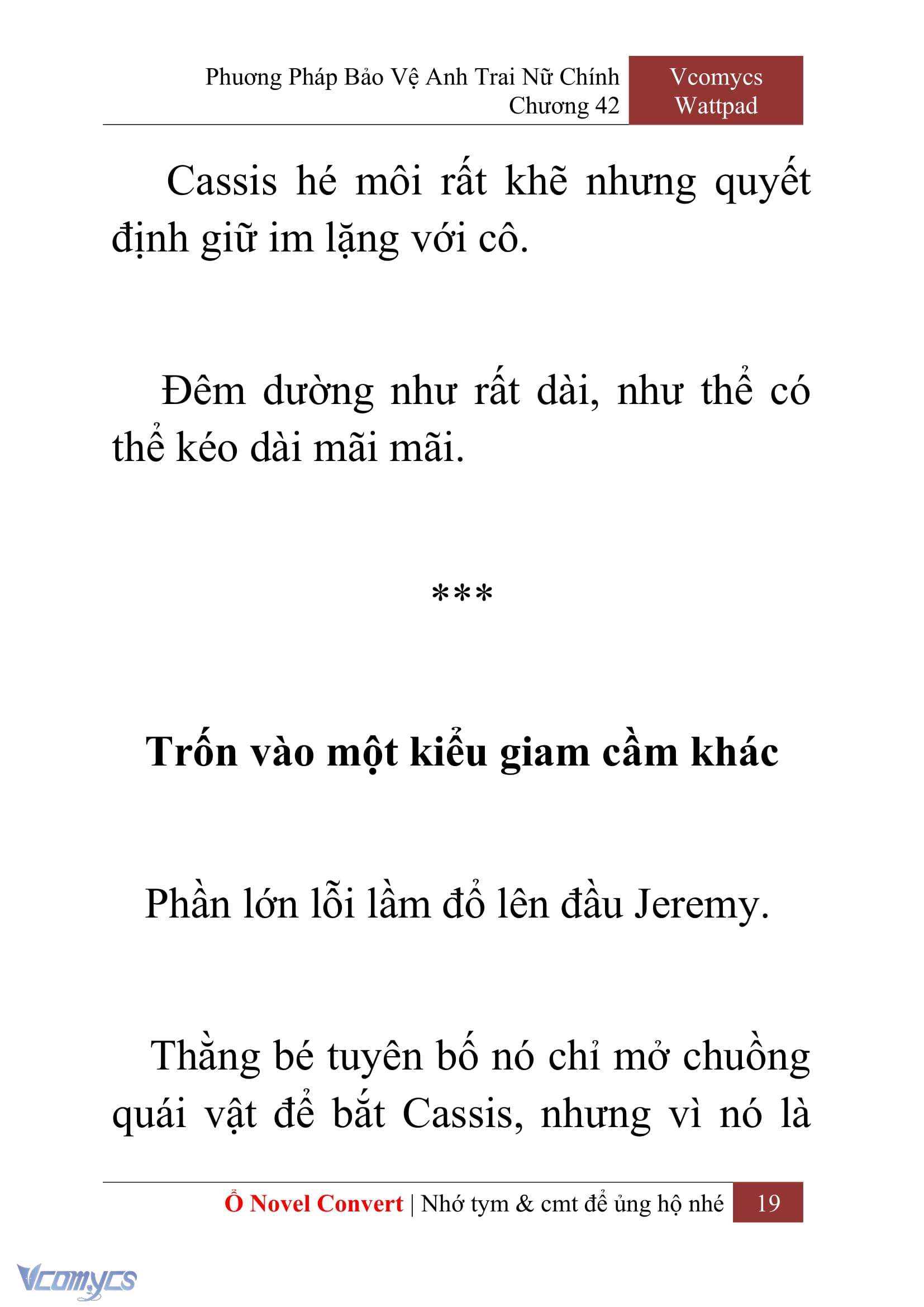 [Novel] Phương Pháp Bảo Vệ Anh Trai Nữ Chính Chap 42 - Next Chap 43