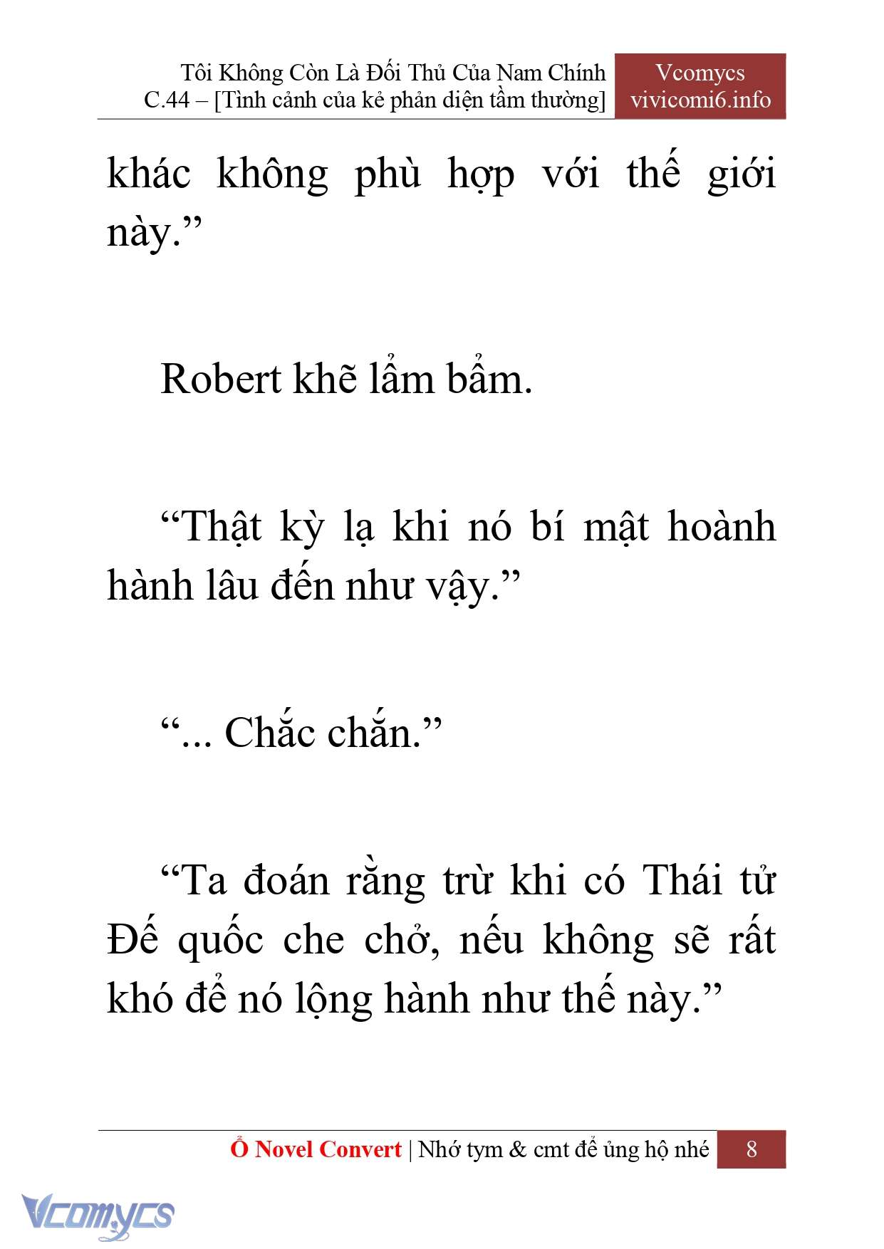 [Novel] Tôi Không Còn Là Đối Thủ Của Nam Chính Chap 44 - Trang 2