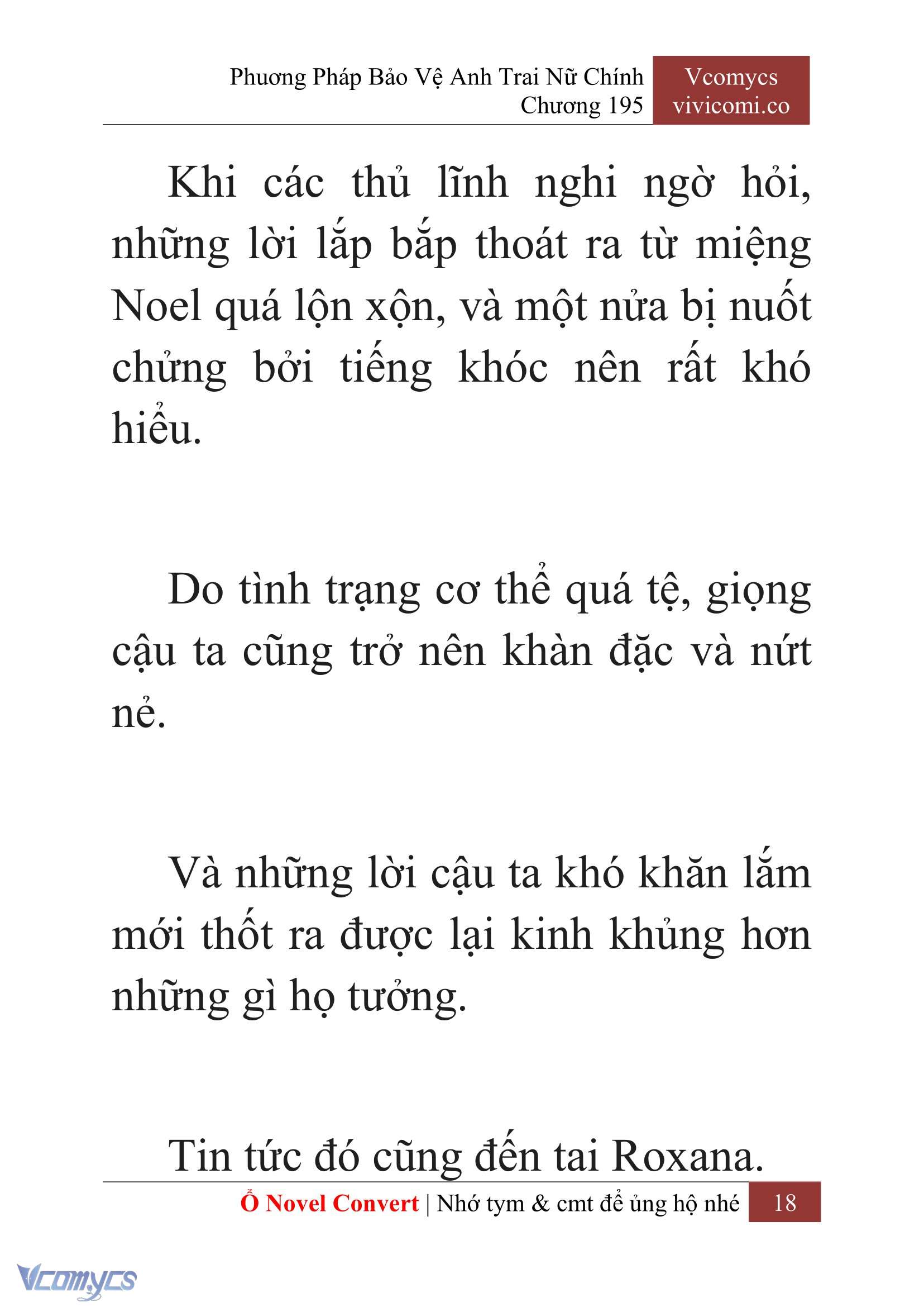 [Novel] Phương Pháp Bảo Vệ Anh Trai Nữ Chính Chap 195 - Next Chap 196