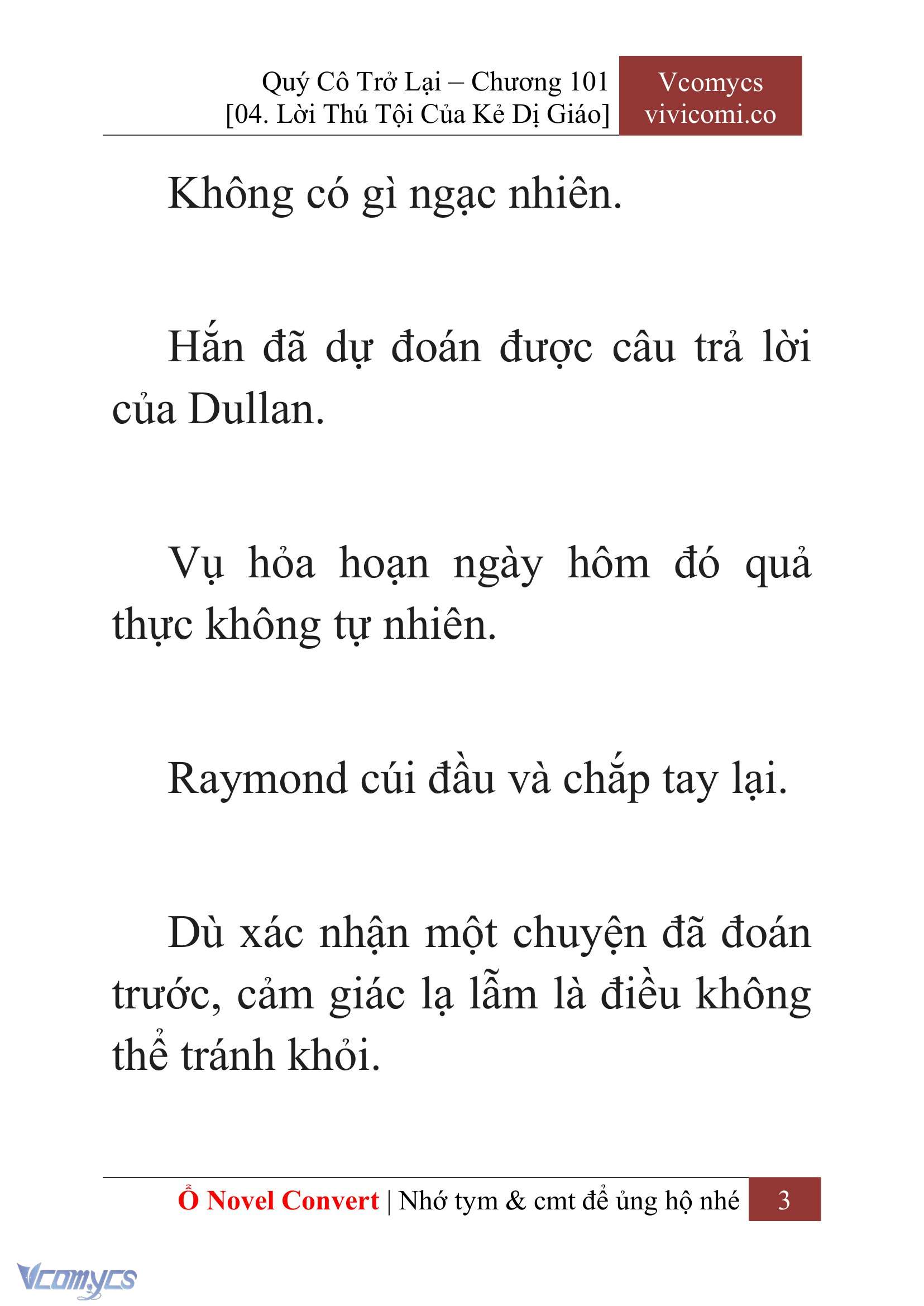 [Novel] Quý Cô Trở Lại Chap 101 - Trang 2