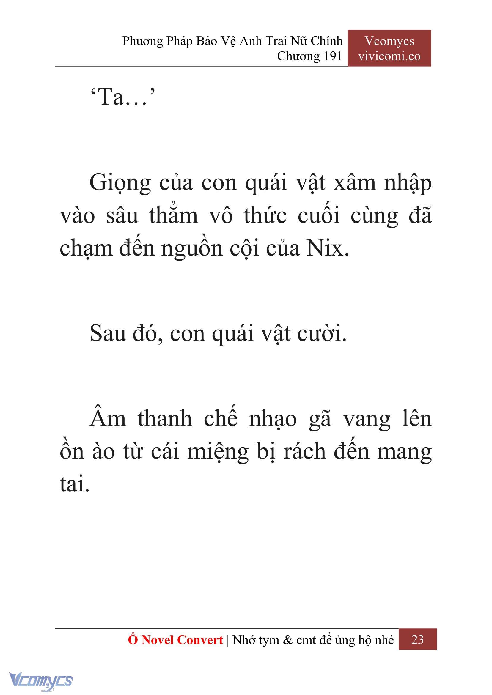 [Novel] Phương Pháp Bảo Vệ Anh Trai Nữ Chính Chap 191 - Trang 2