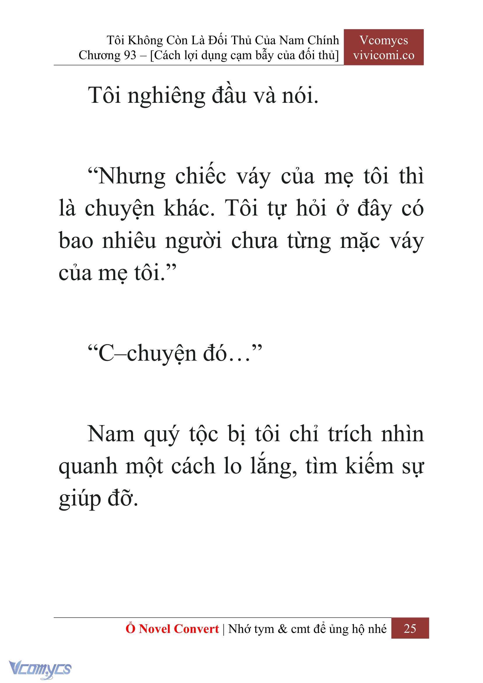 [Novel] Tôi Không Còn Là Đối Thủ Của Nam Chính Chap 93 - Trang 2