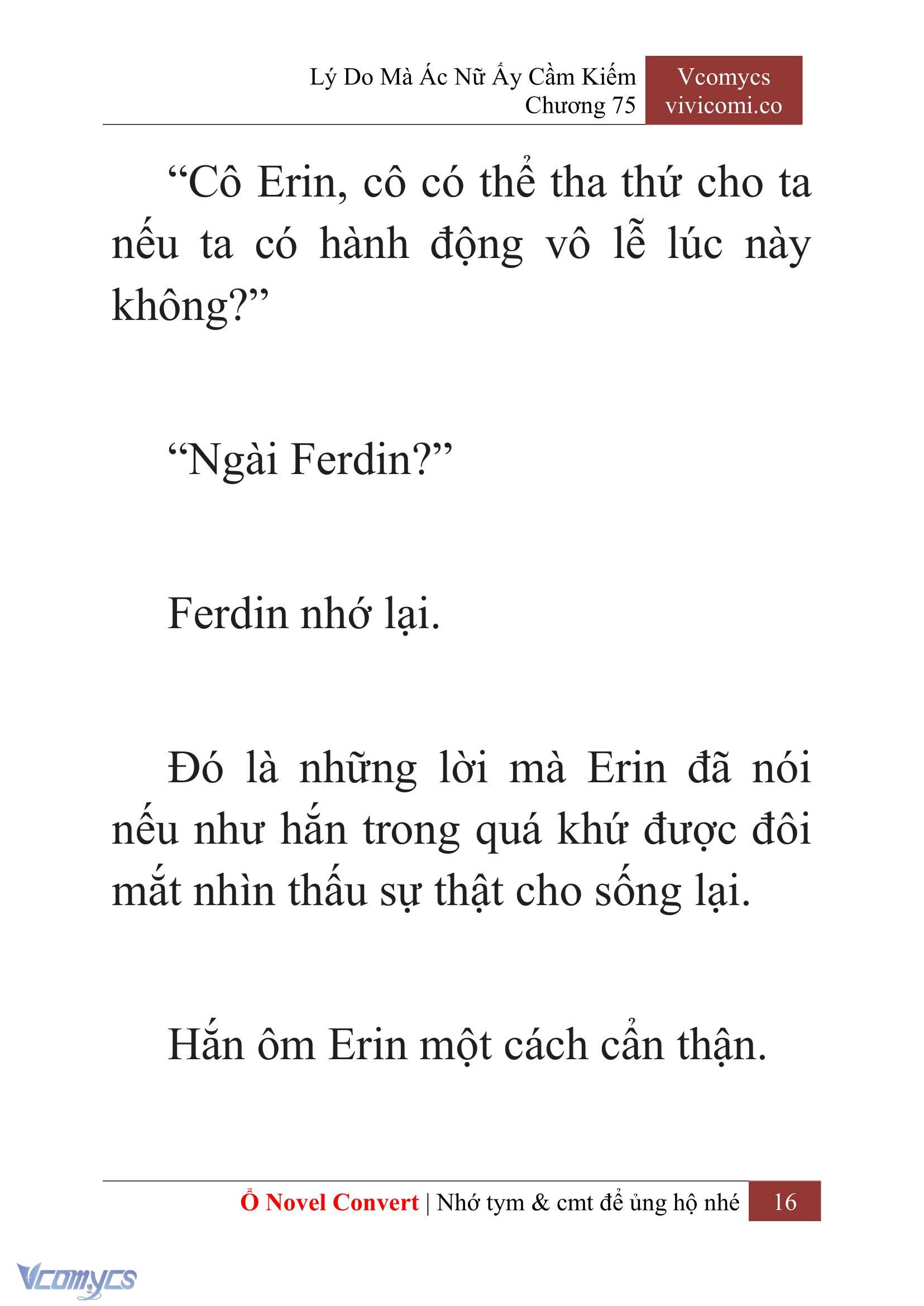 [Novel] Lý Do Mà Ác Nữ Ấy Cầm Kiếm Chap 75 - Next Chap 76