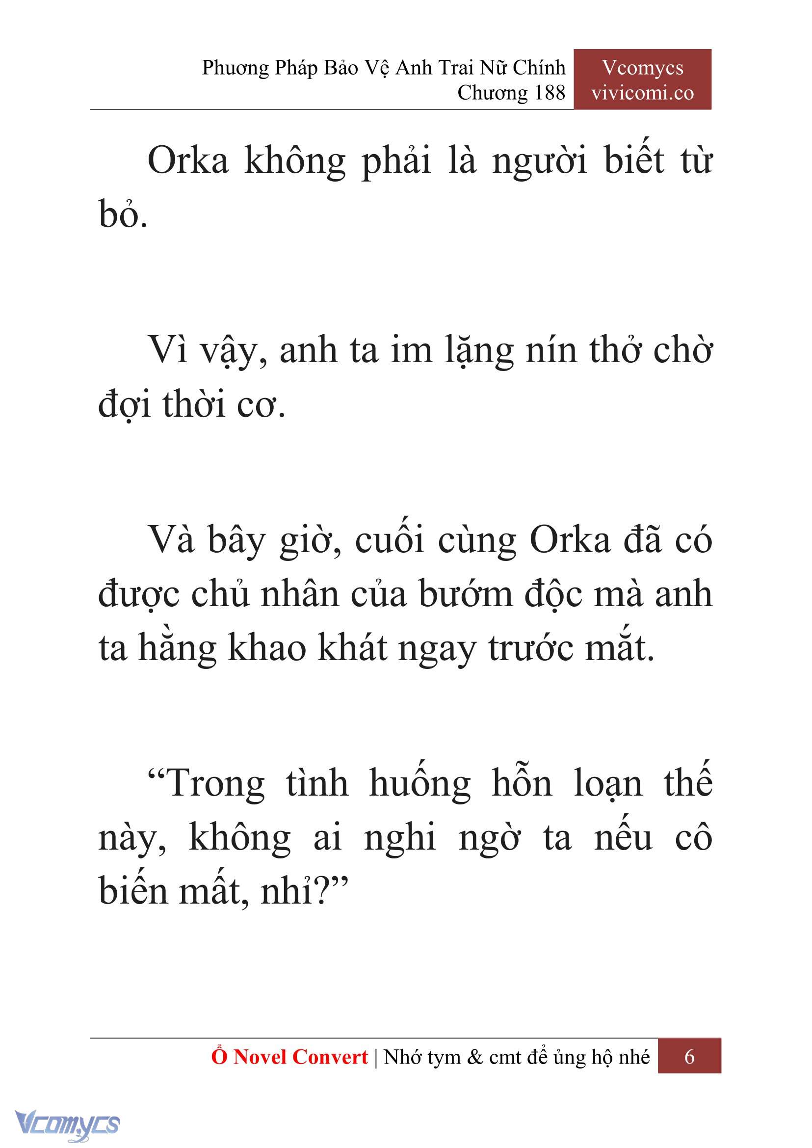 [Novel] Phương Pháp Bảo Vệ Anh Trai Nữ Chính Chap 188 - Trang 2