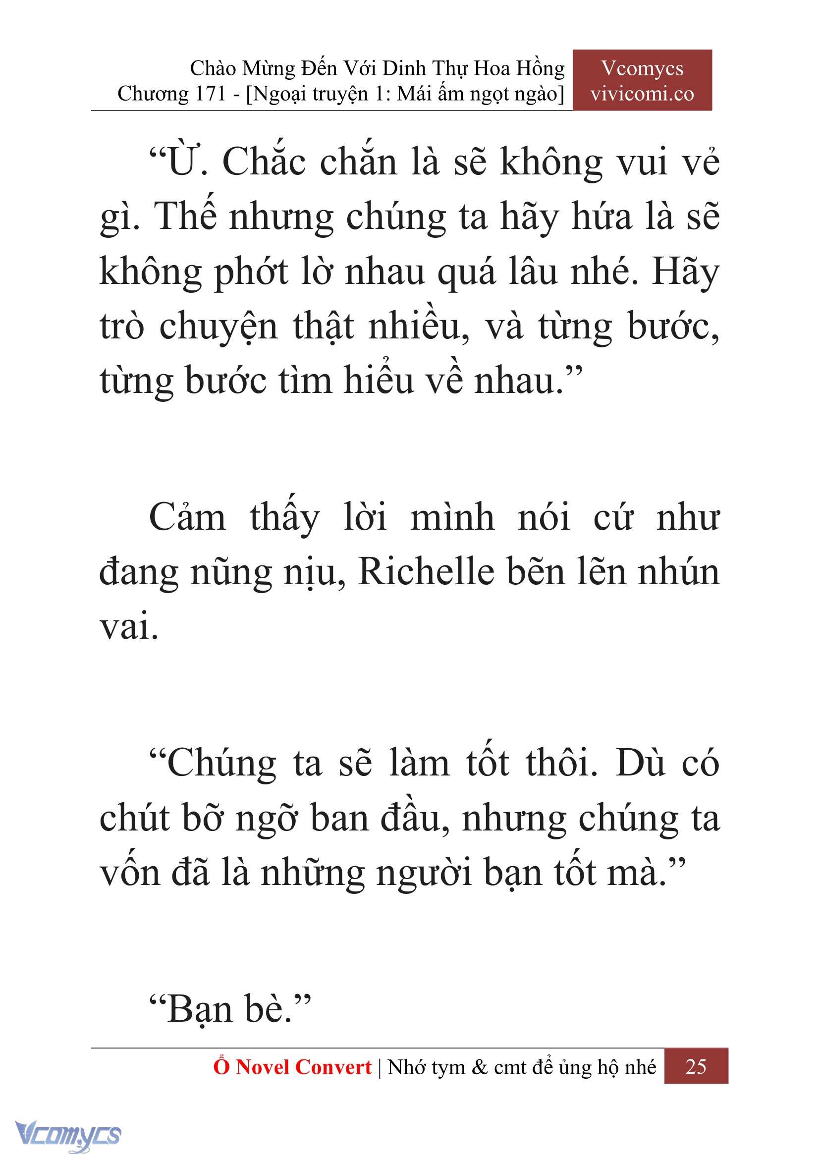 [Novel] Chào Mừng Đến Với Dinh Thự Hoa Hồng Chap 171 - Trang 2