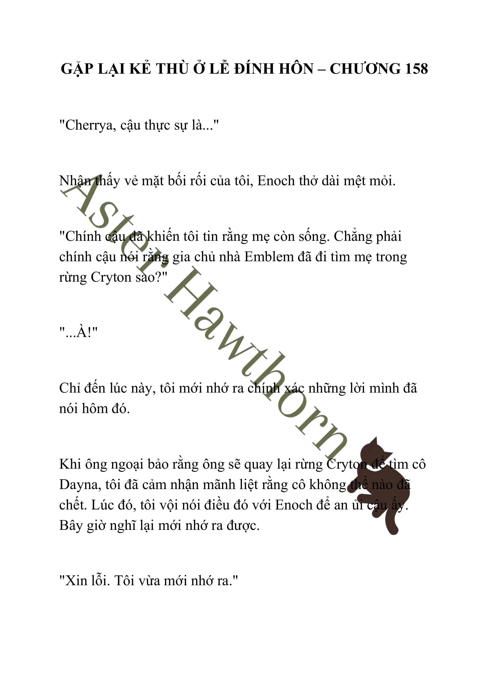 [NOVEL] Gặp Lại Kẻ Thù Ở Lễ Đính Hôn Chap 158 - Next Chap 159