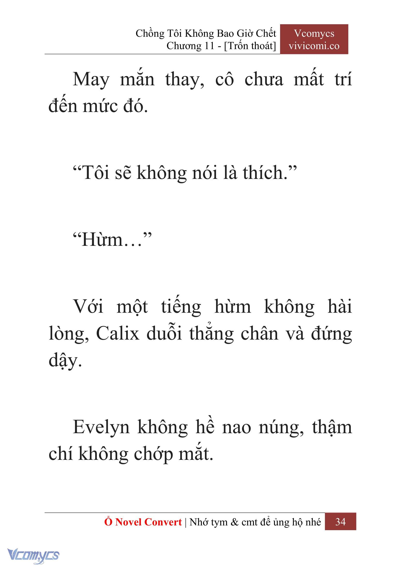[Novel] Chồng Tôi Không Bao Giờ Chết Chap 11 - Next Chap 12