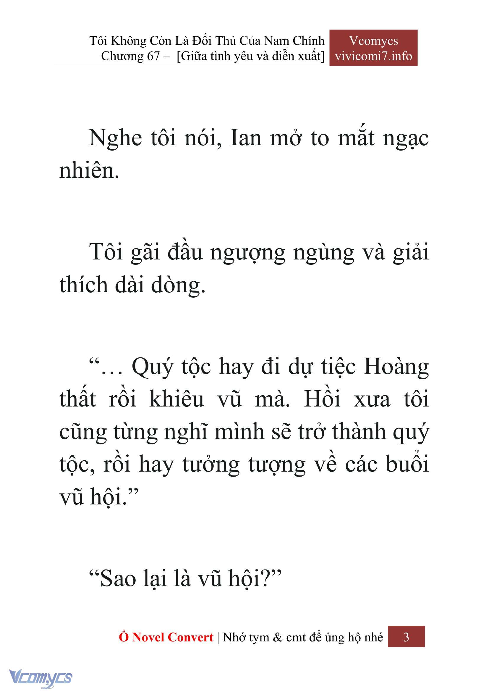 [Novel] Tôi Không Còn Là Đối Thủ Của Nam Chính Chap 67 - Trang 2