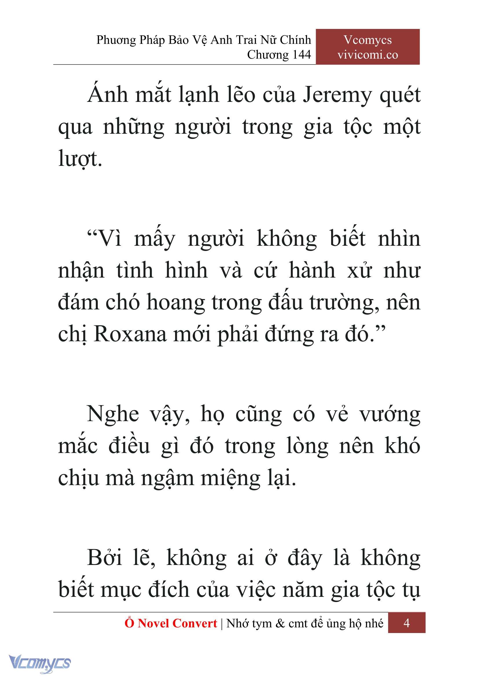 [Novel] Phương Pháp Bảo Vệ Anh Trai Nữ Chính Chap 144 - Trang 2