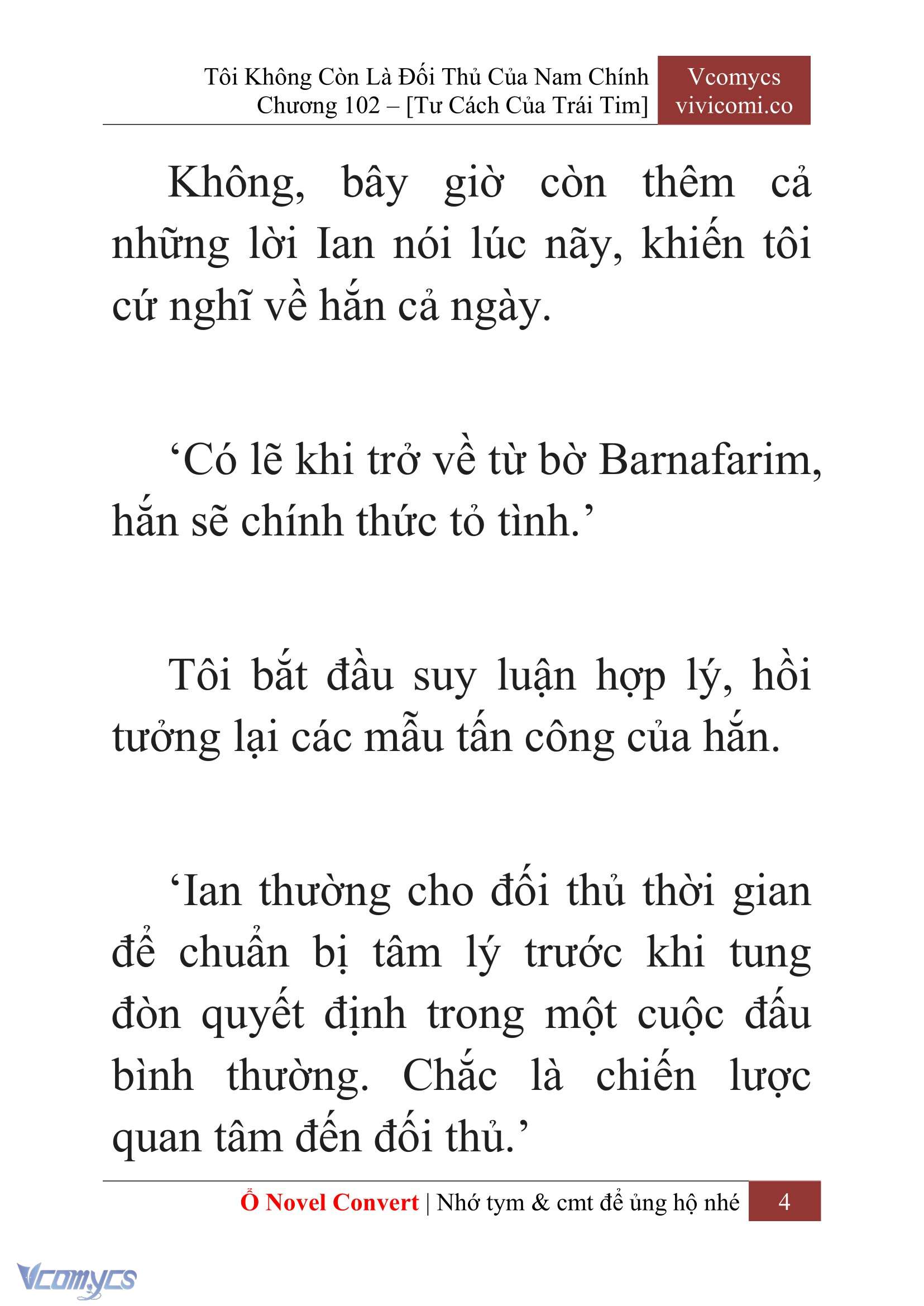 [Novel] Tôi Không Còn Là Đối Thủ Của Nam Chính Chap 102 - Trang 2