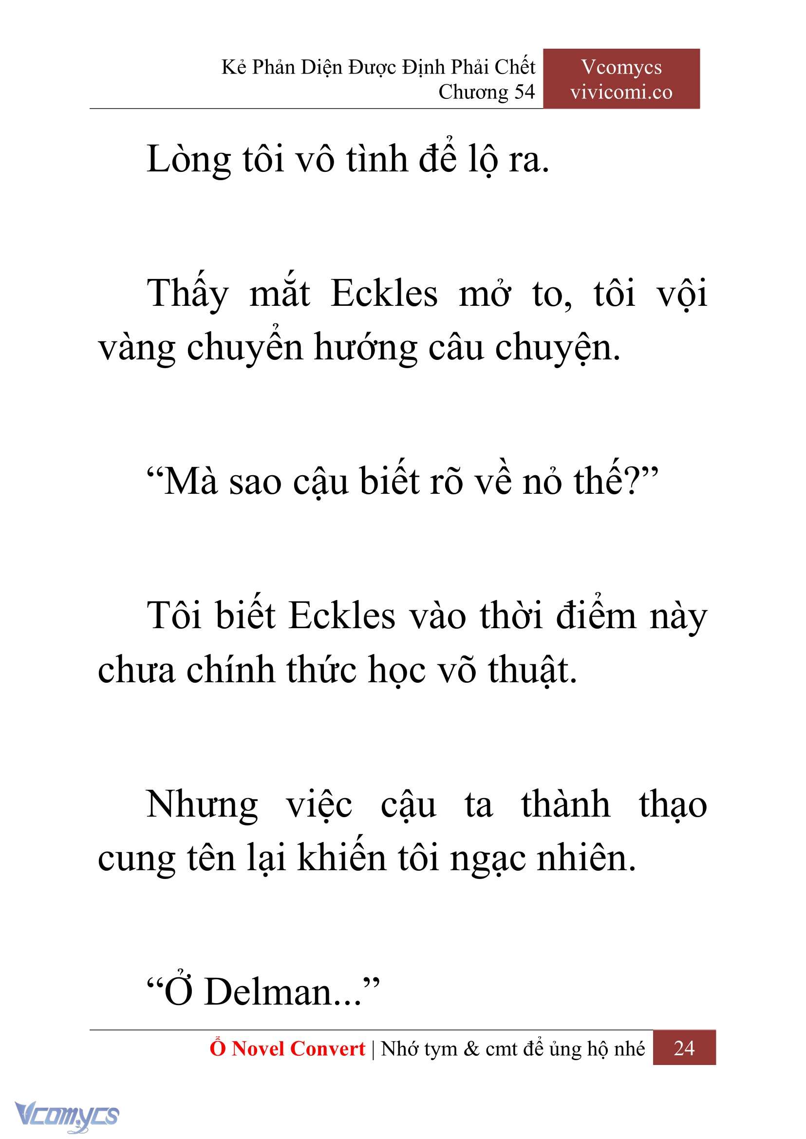 [Novel] Kẻ Phản Diện Được Định Phải Chết Chap 54 - Trang 2