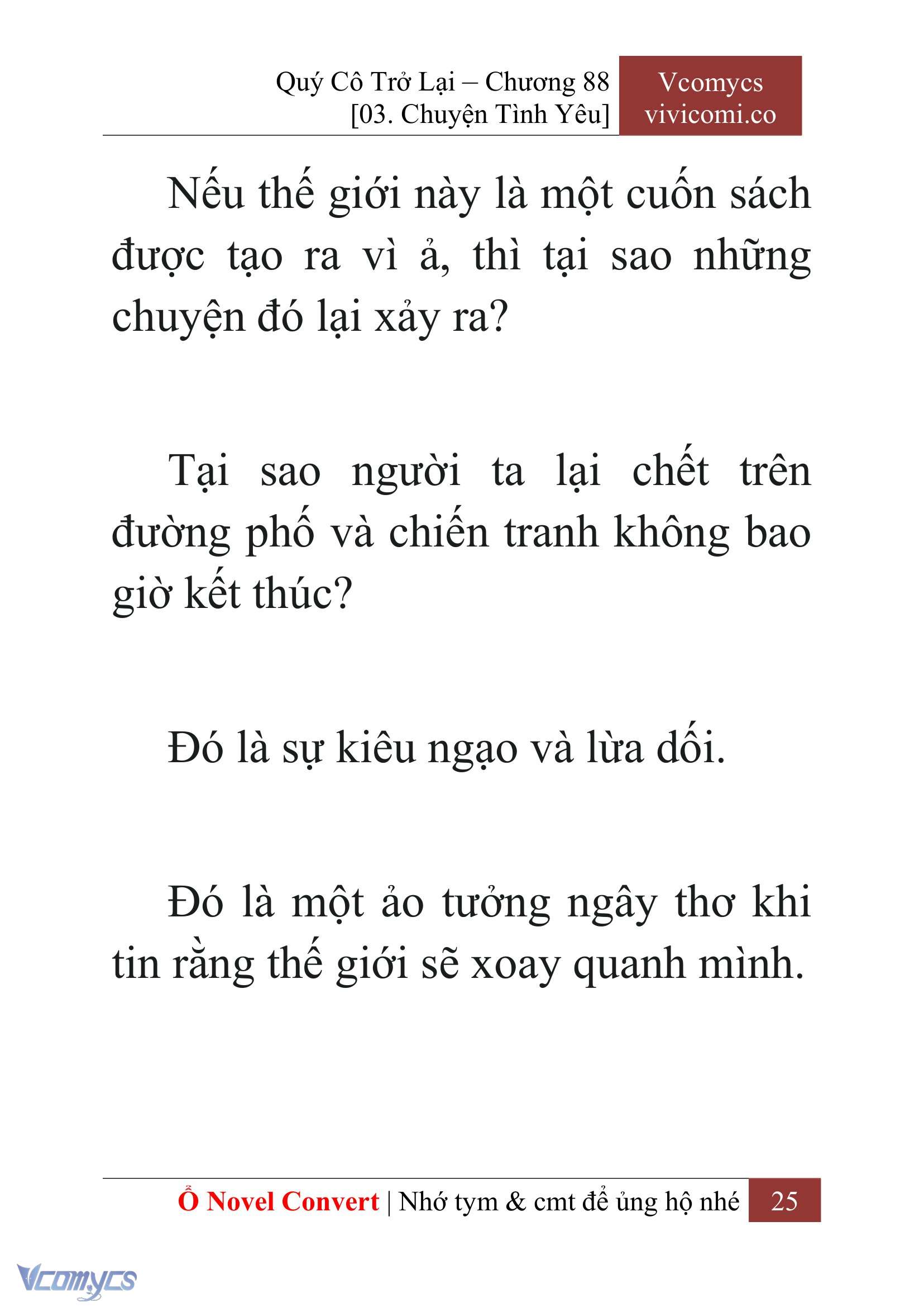 [Novel] Quý Cô Trở Lại Chap 88 - Next Chap 89