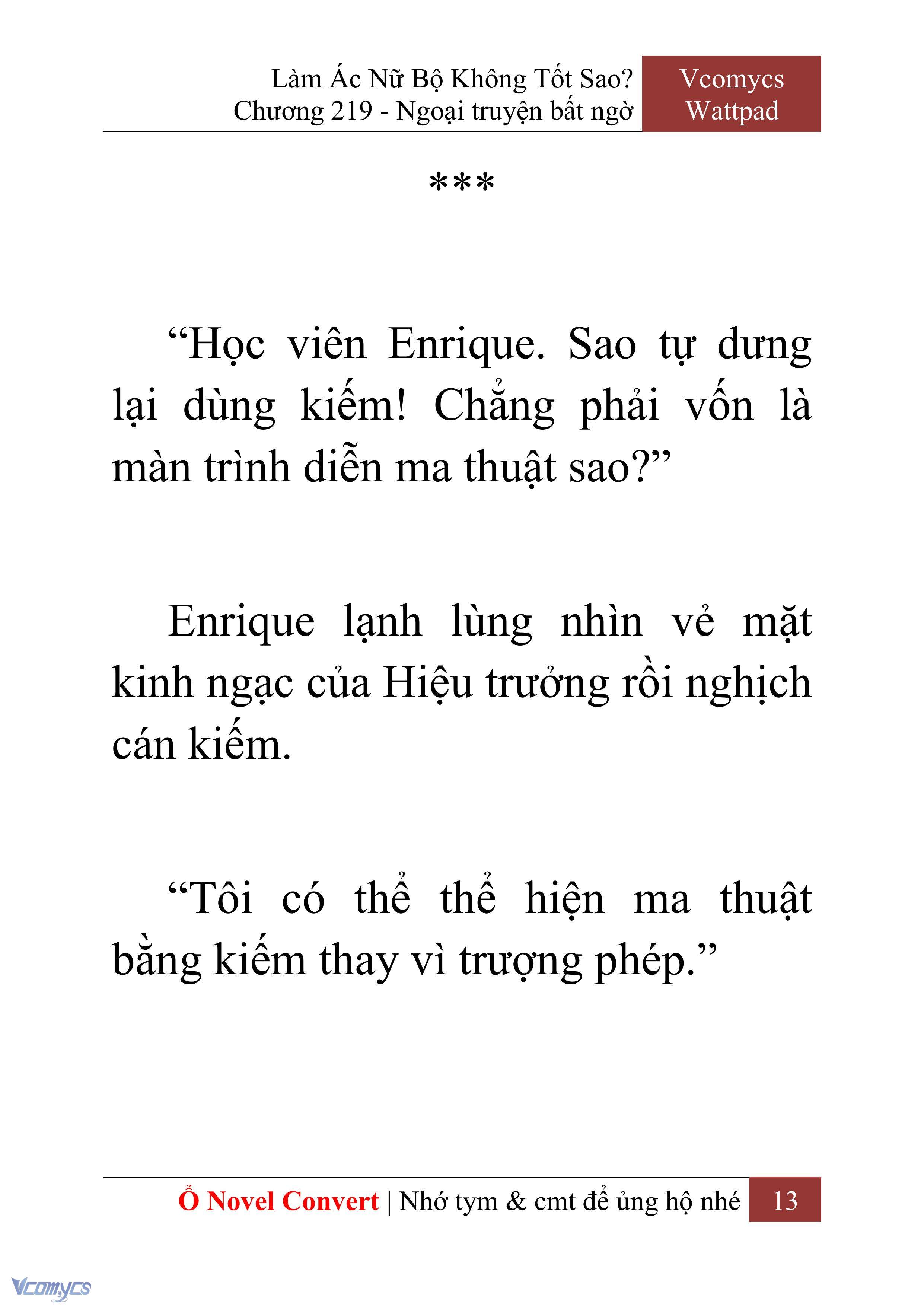 [Novel] Làm Ác Nữ Bộ Không Tốt Sao? Chap 219 - Trang 2