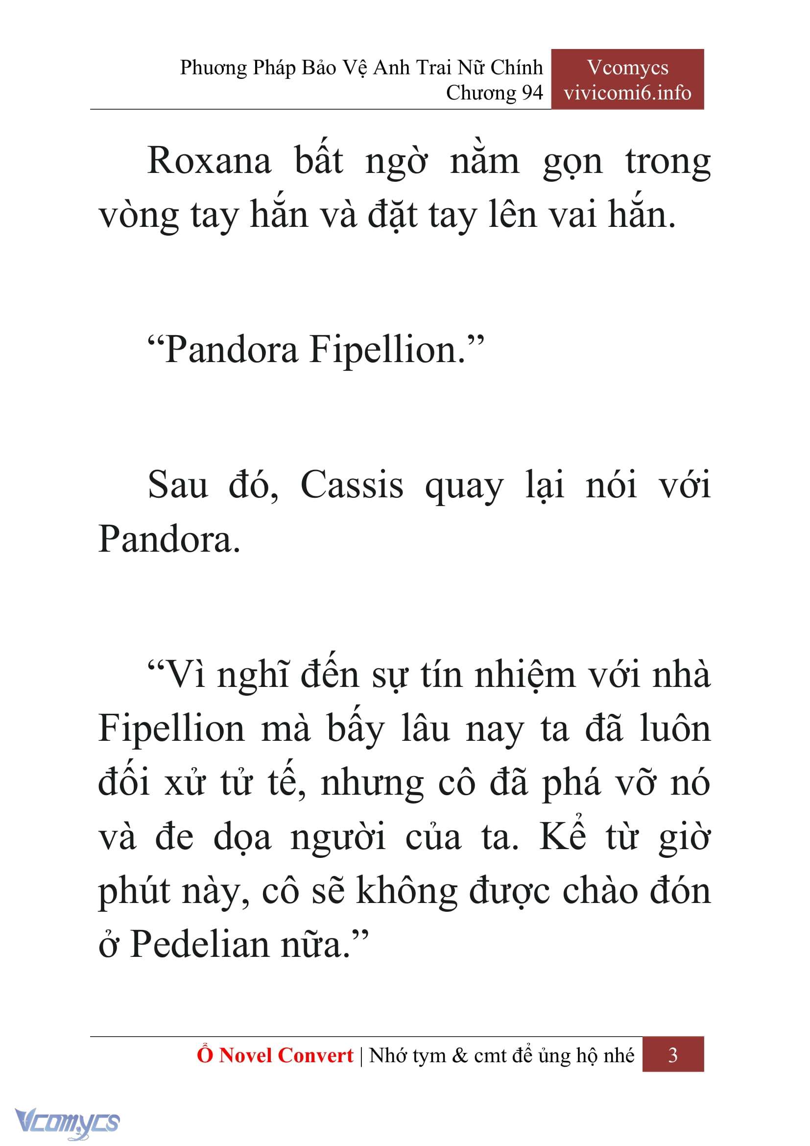 [Novel] Phương Pháp Bảo Vệ Anh Trai Nữ Chính Chap 94 - Trang 2