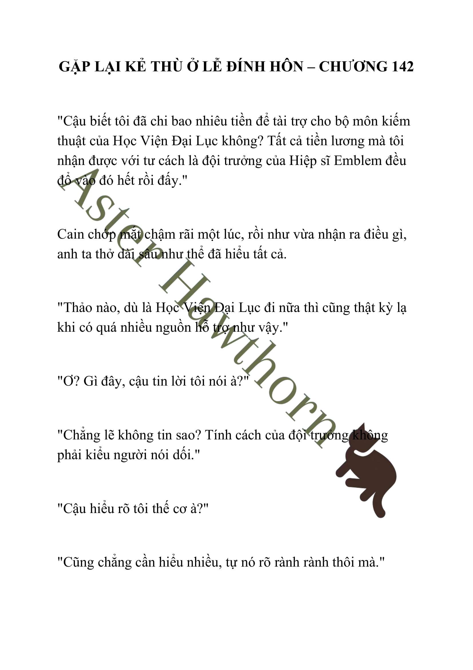 [NOVEL] Gặp Lại Kẻ Thù Ở Lễ Đính Hôn Chap 142 - Trang 2