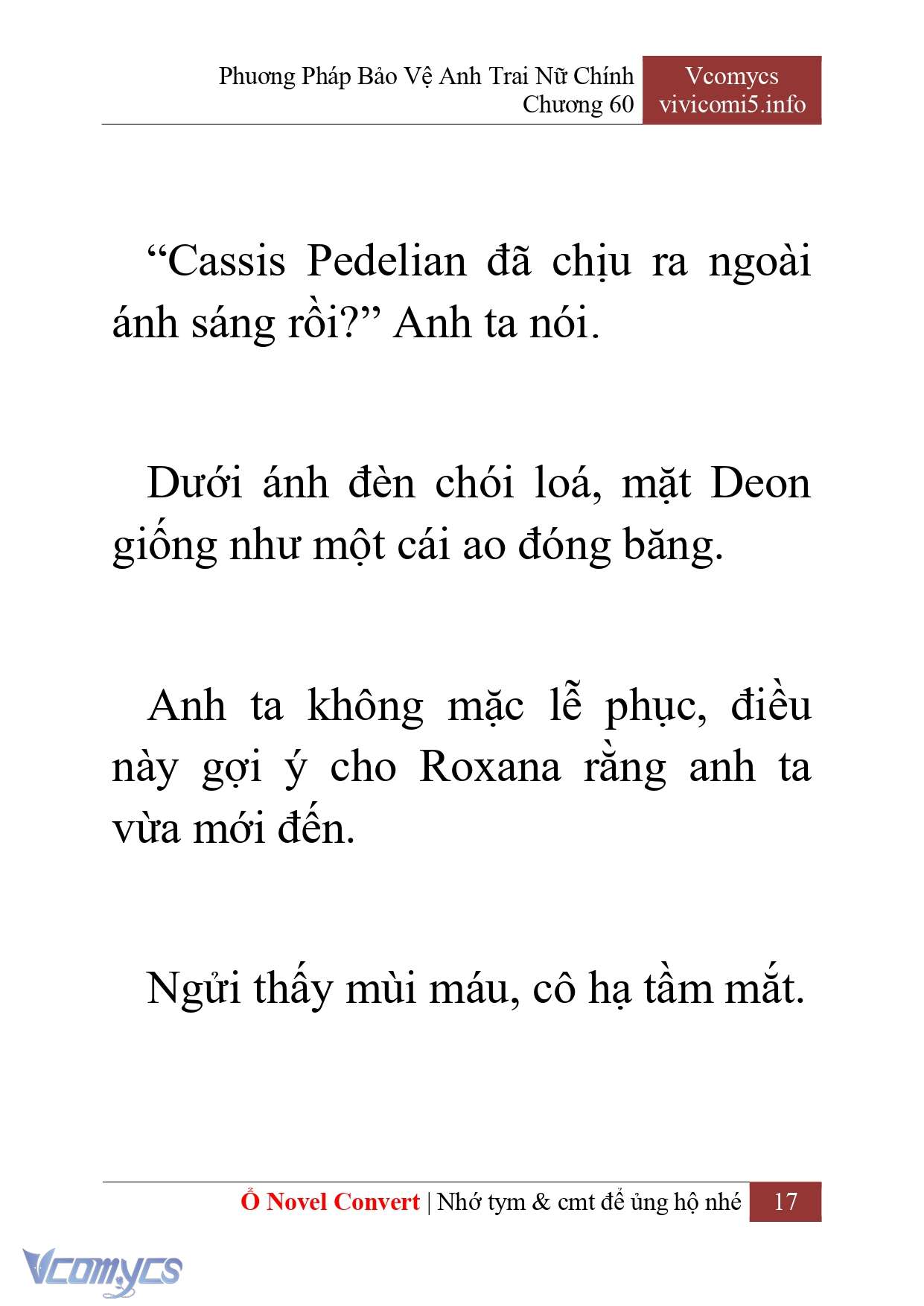 [Novel] Phương Pháp Bảo Vệ Anh Trai Nữ Chính Chap 60 - Trang 2