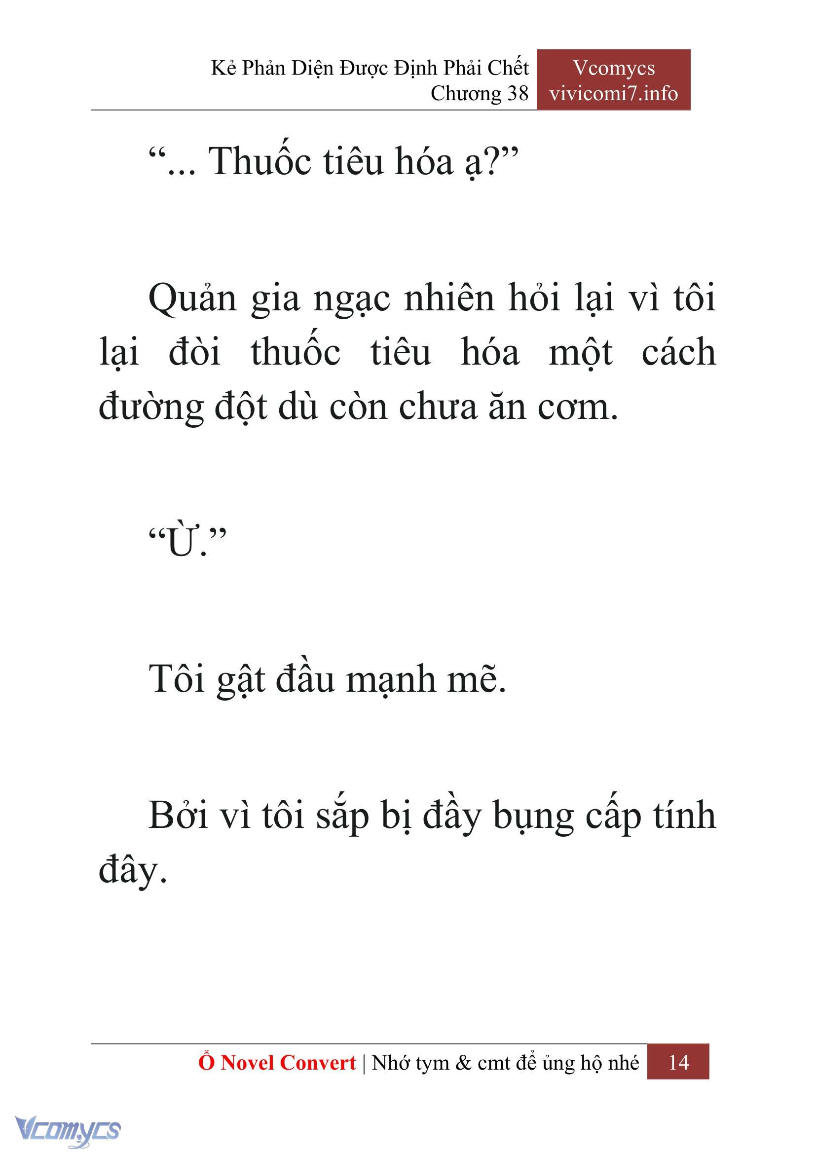 [Novel] Kẻ Phản Diện Được Định Phải Chết Chap 38 - Trang 2