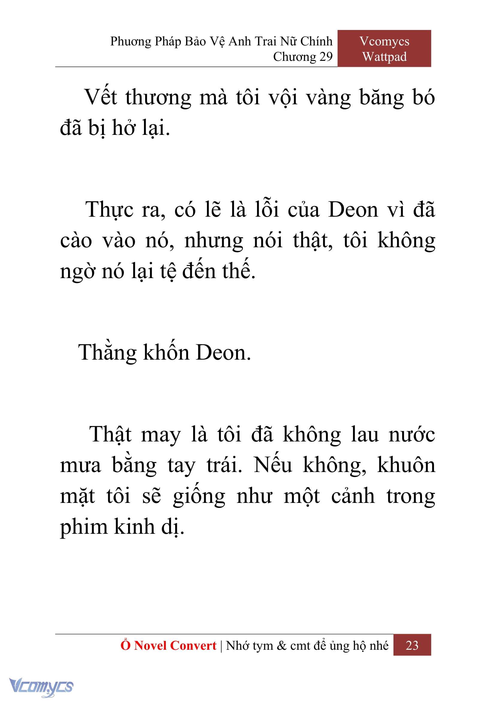 [Novel] Phương Pháp Bảo Vệ Anh Trai Nữ Chính Chap 29 - Trang 2