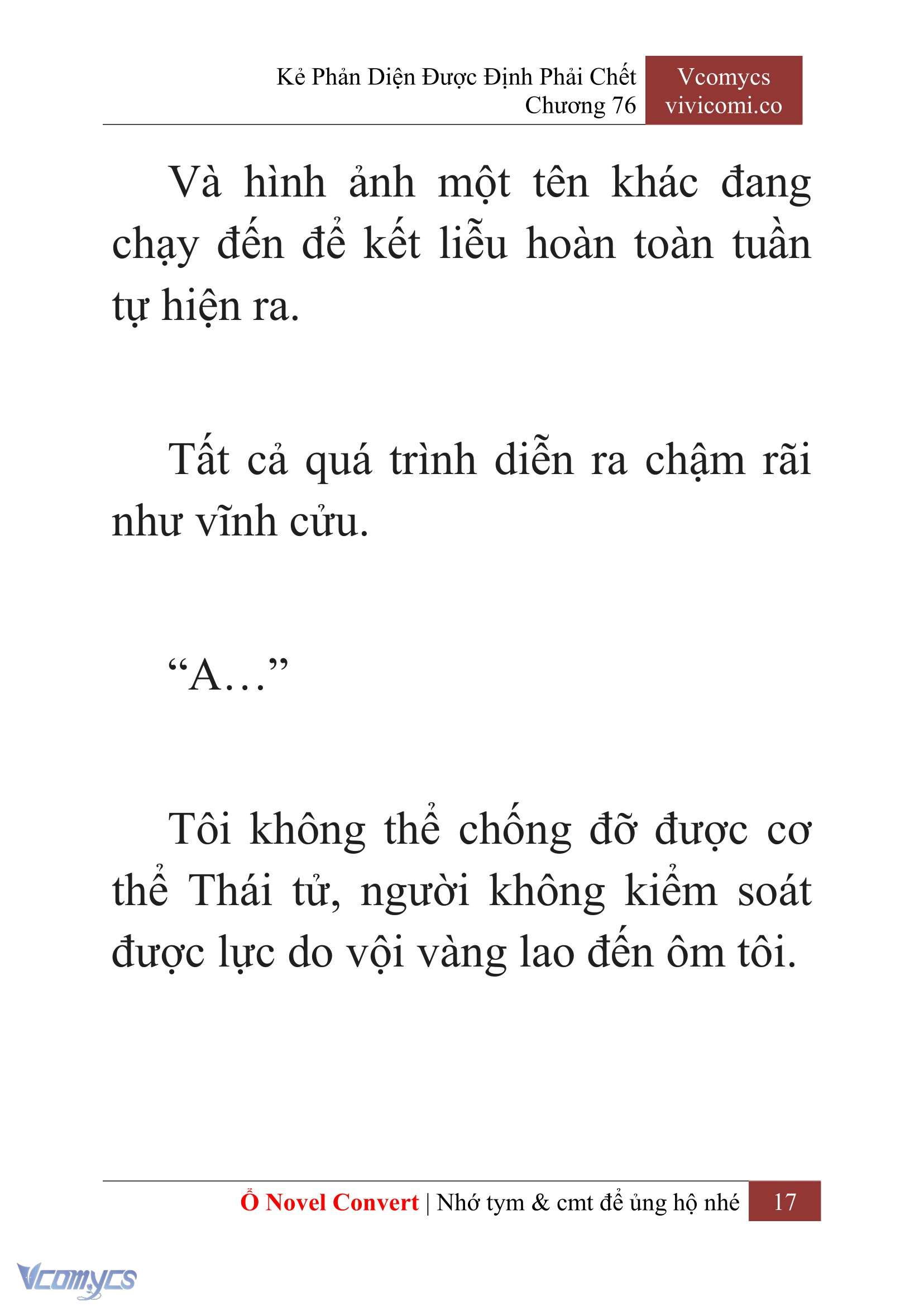 [Novel] Kẻ Phản Diện Được Định Phải Chết Chap 76 - Next Chap 77