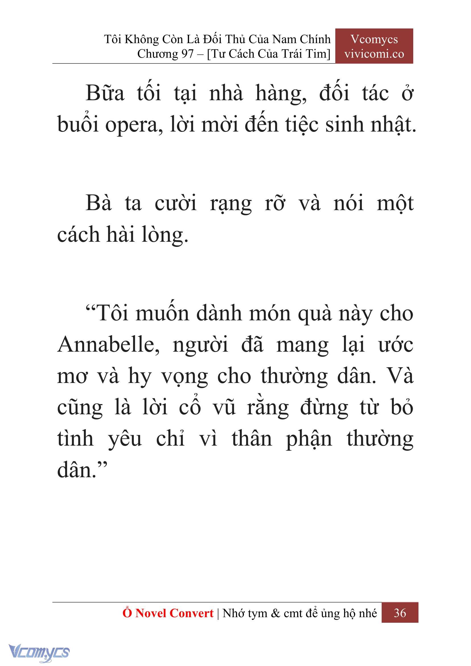 [Novel] Tôi Không Còn Là Đối Thủ Của Nam Chính Chap 97 - Trang 2