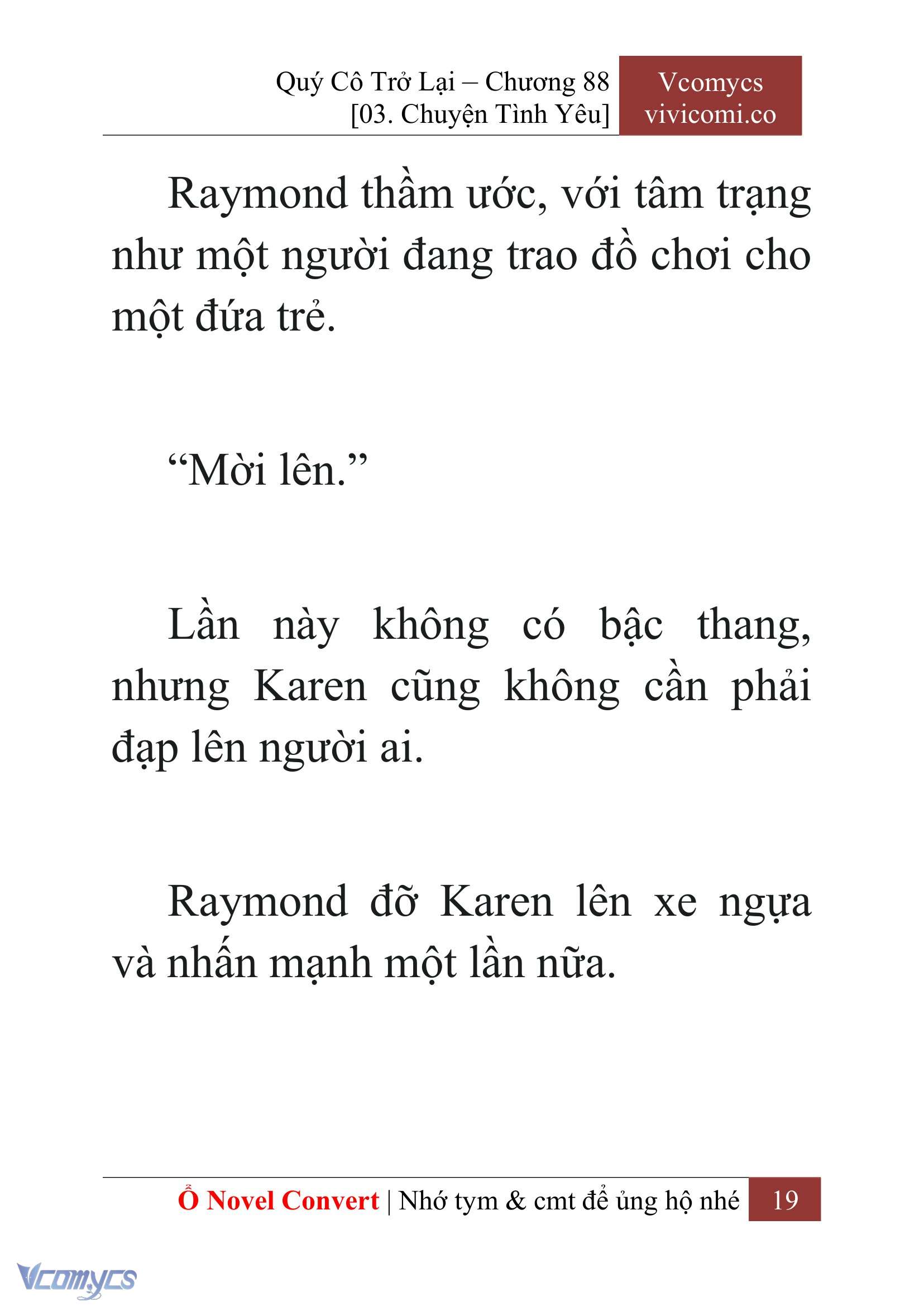 [Novel] Quý Cô Trở Lại Chap 88 - Next Chap 89