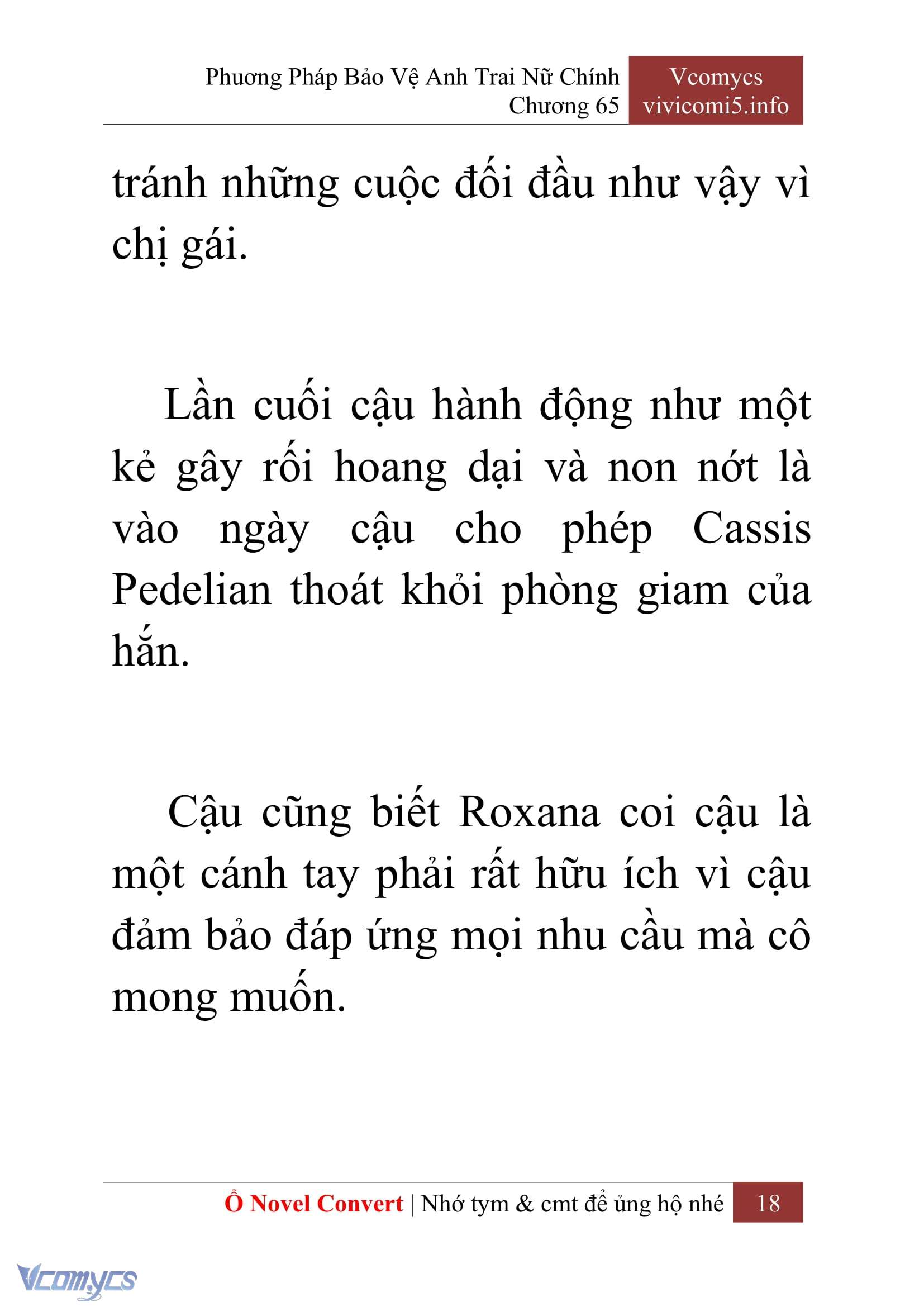 [Novel] Phương Pháp Bảo Vệ Anh Trai Nữ Chính Chap 66 - Trang 2