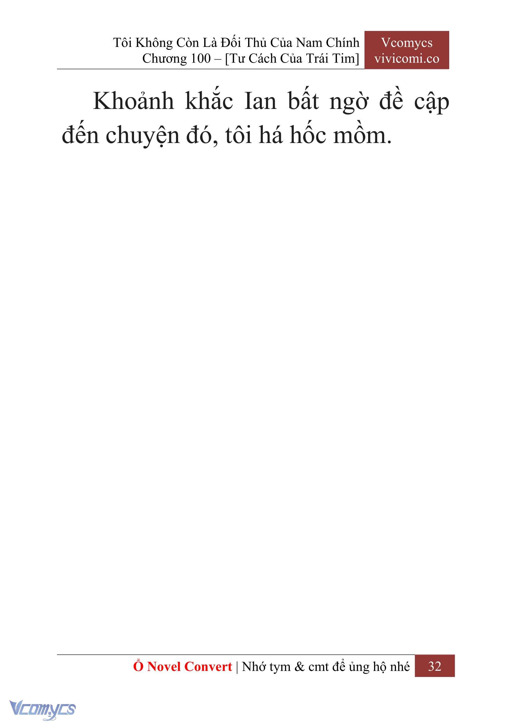 [Novel] Tôi Không Còn Là Đối Thủ Của Nam Chính Chap 100 - Trang 2