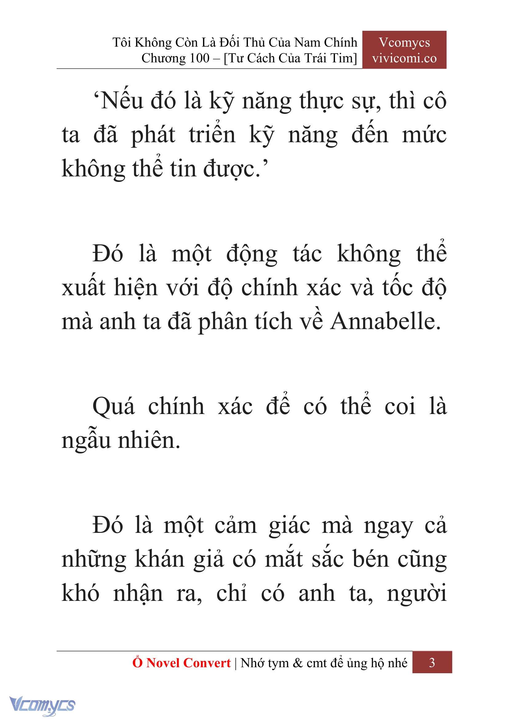 [Novel] Tôi Không Còn Là Đối Thủ Của Nam Chính Chap 100 - Trang 2