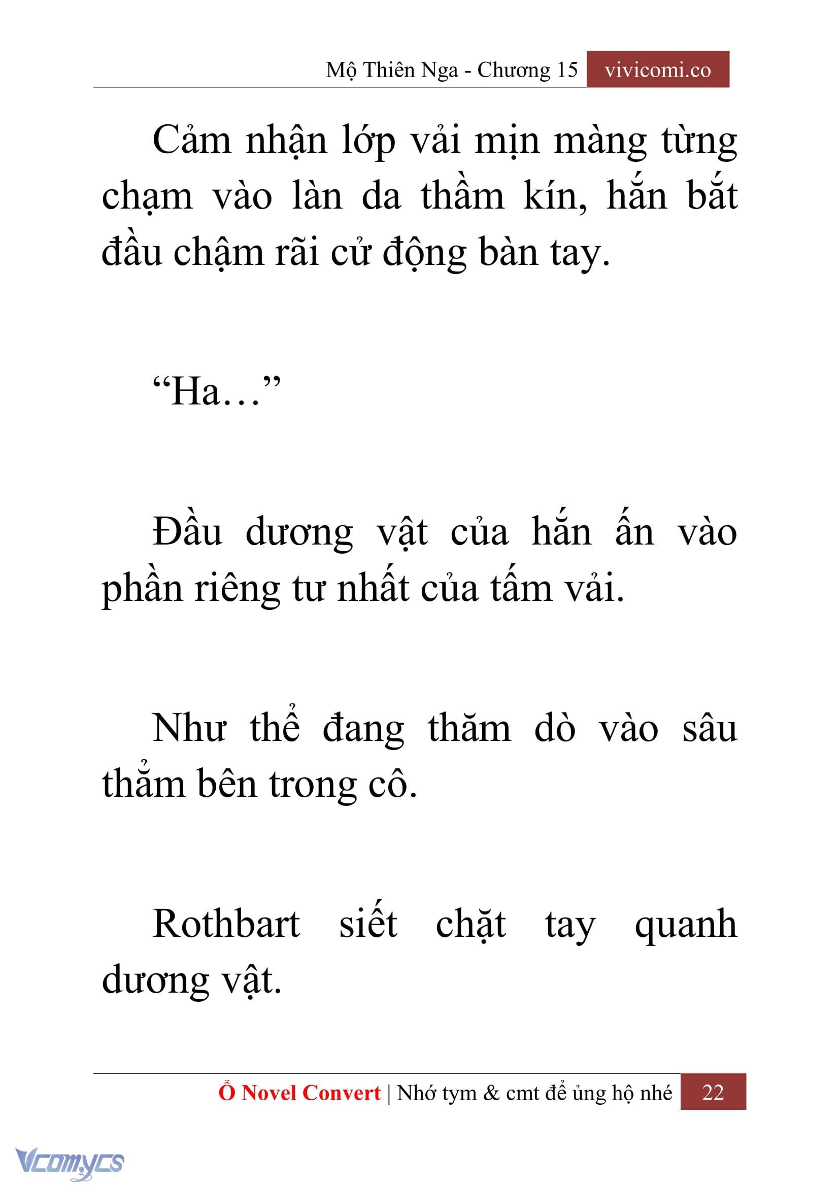 [Novel] Mộ Thiên Nga Chap 15 - Trang 2