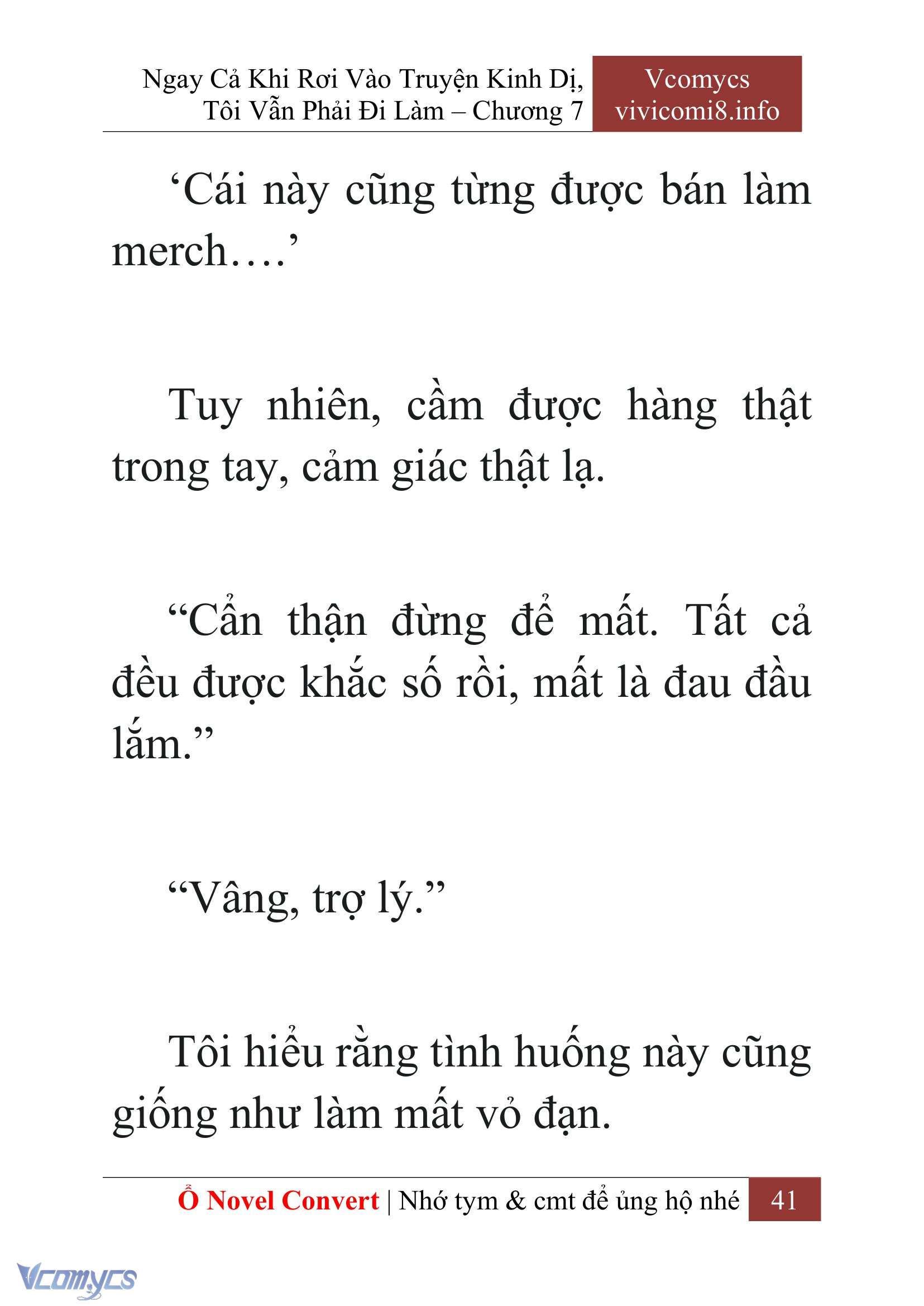 [Novel] Ngay Cả Khi Rơi Vào Truyện Kinh Dị, Tôi Vẫn Phải Đi Làm Chap 7 - Trang 2
