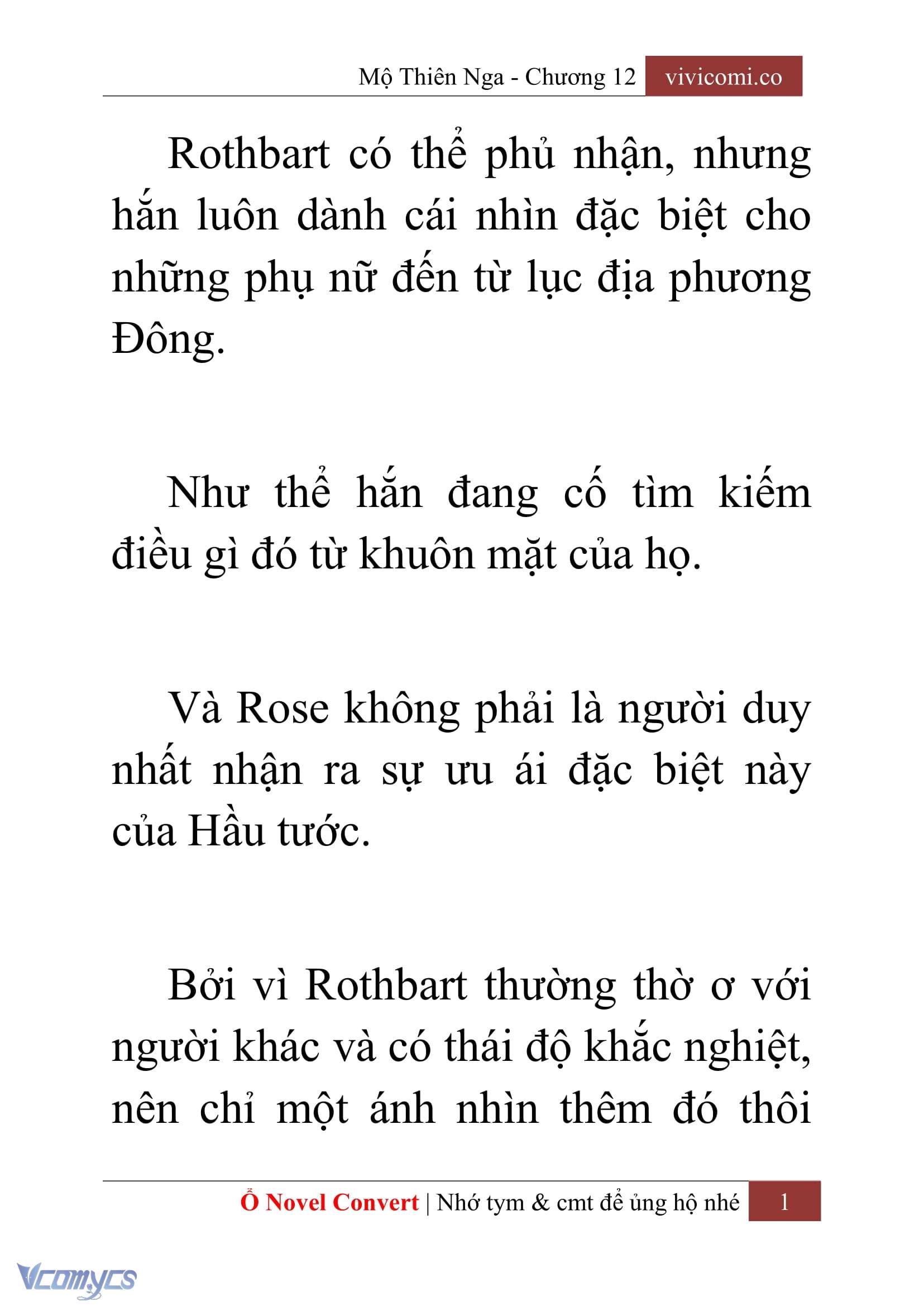 [Novel] Mộ Thiên Nga Chap 12 - Trang 2