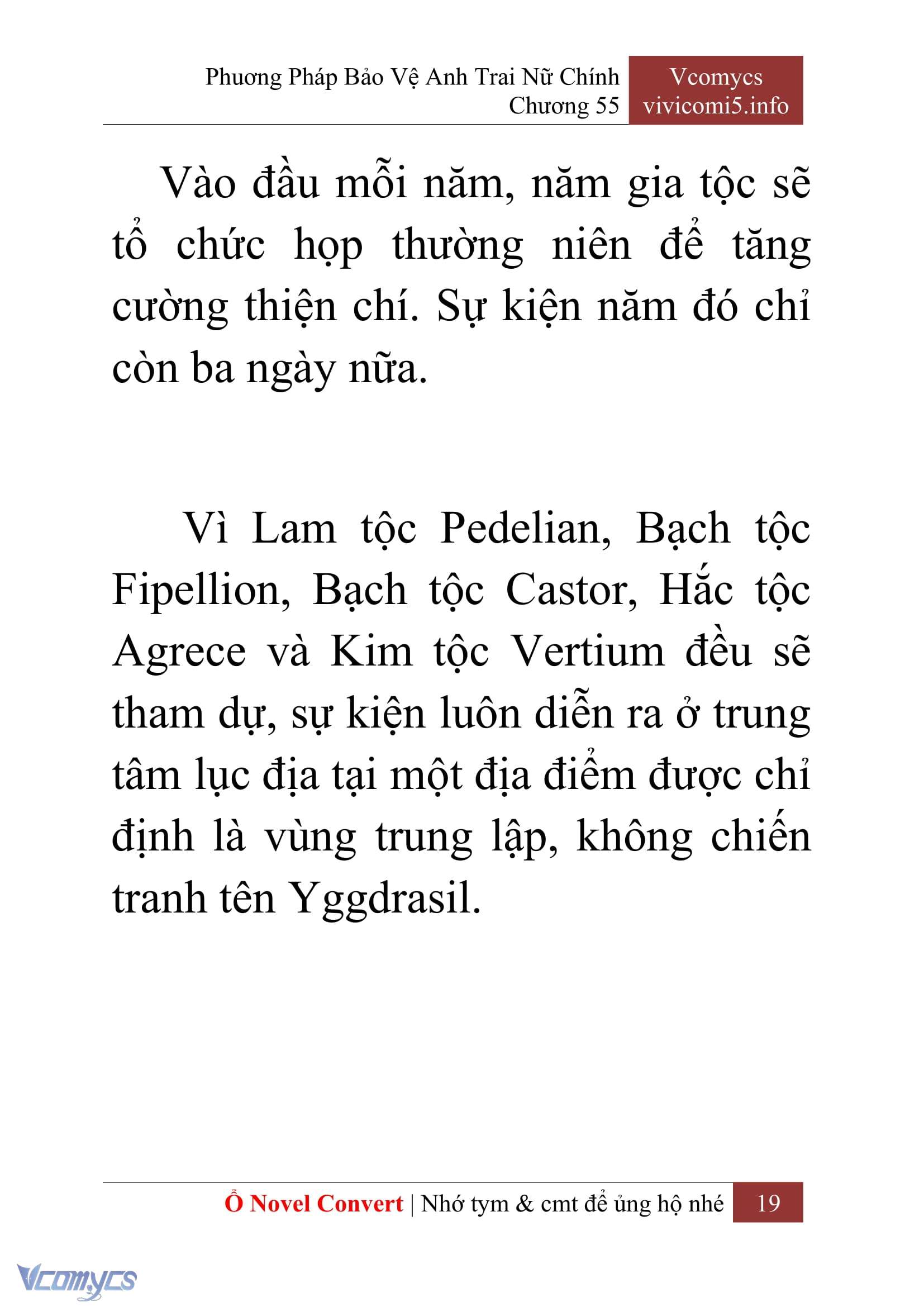 [Novel] Phương Pháp Bảo Vệ Anh Trai Nữ Chính Chap 55 - Trang 2