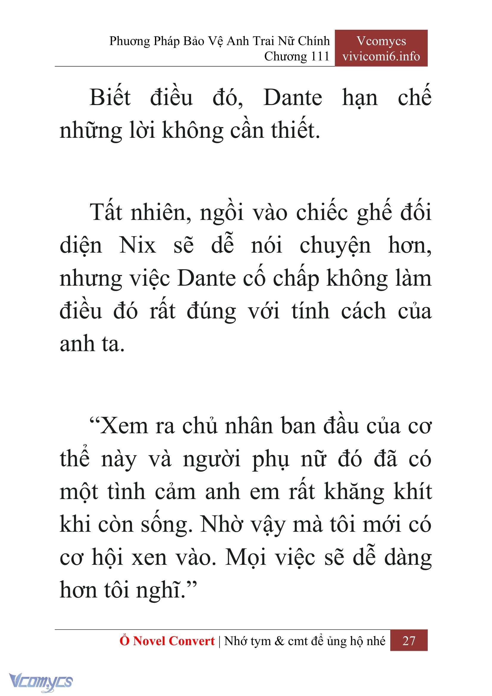 [Novel] Phương Pháp Bảo Vệ Anh Trai Nữ Chính Chap 111 - Trang 2