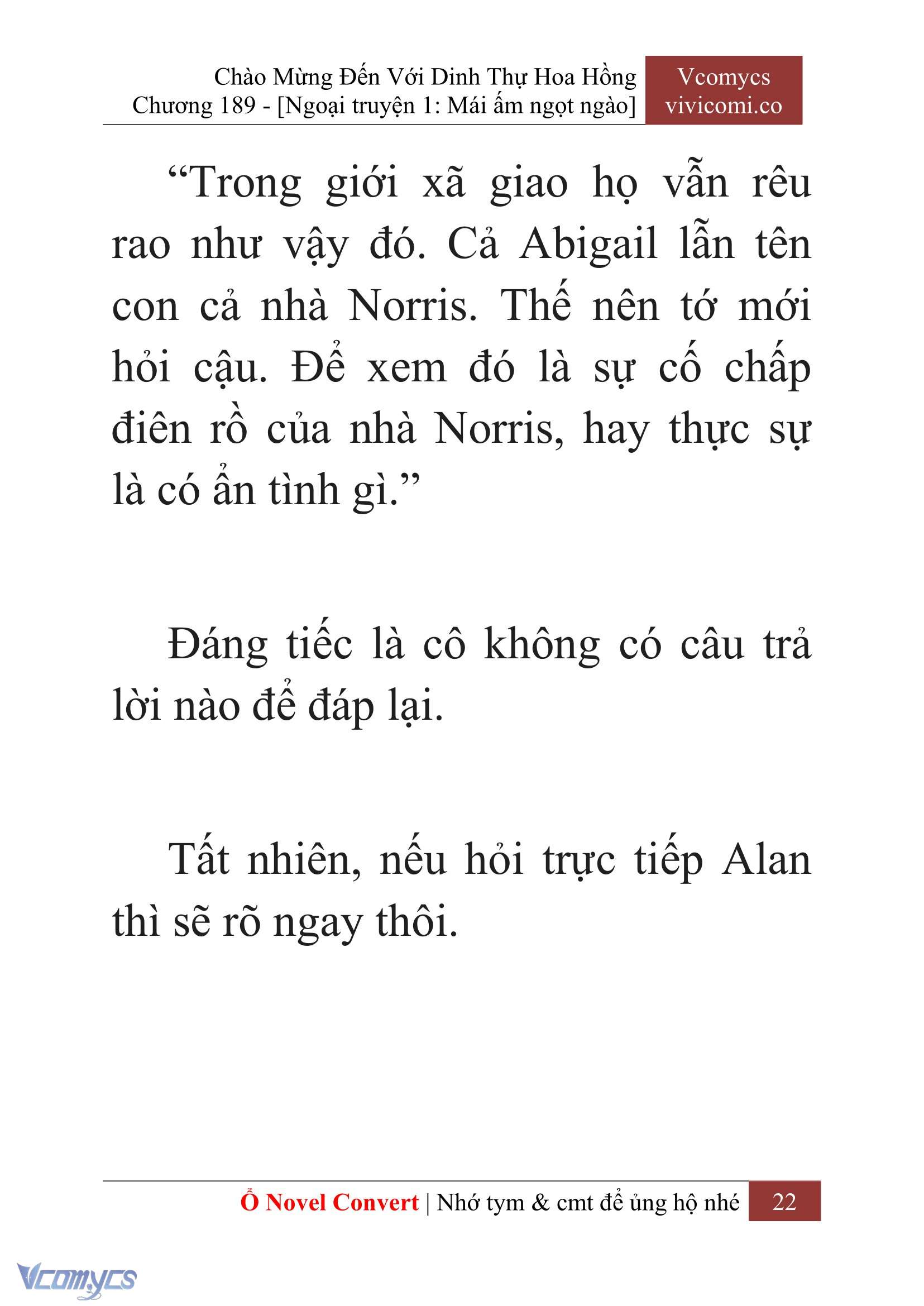 [Novel] Chào Mừng Đến Với Dinh Thự Hoa Hồng Chap 189 - Trang 2