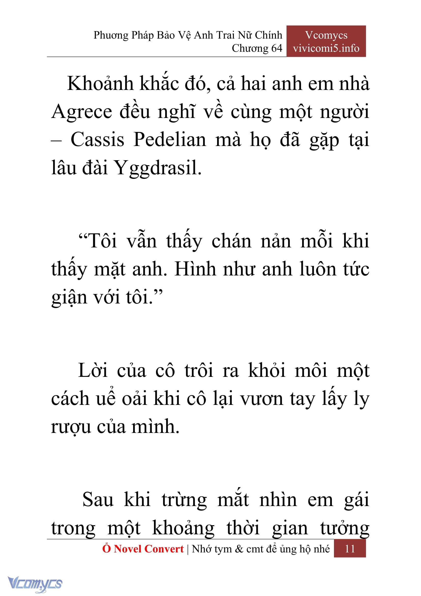 [Novel] Phương Pháp Bảo Vệ Anh Trai Nữ Chính Chap 64 - Trang 2