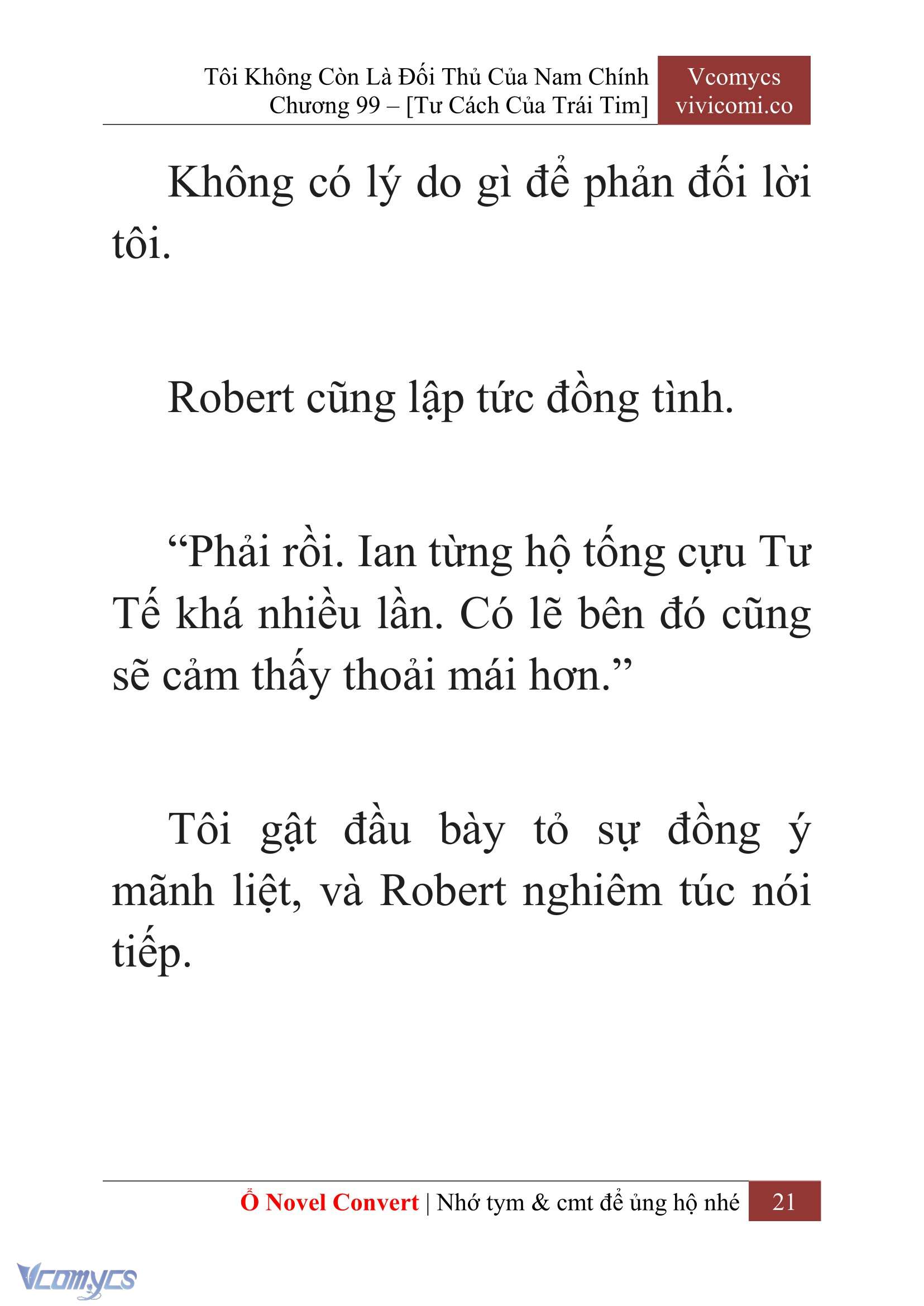[Novel] Tôi Không Còn Là Đối Thủ Của Nam Chính Chap 99 - Trang 2