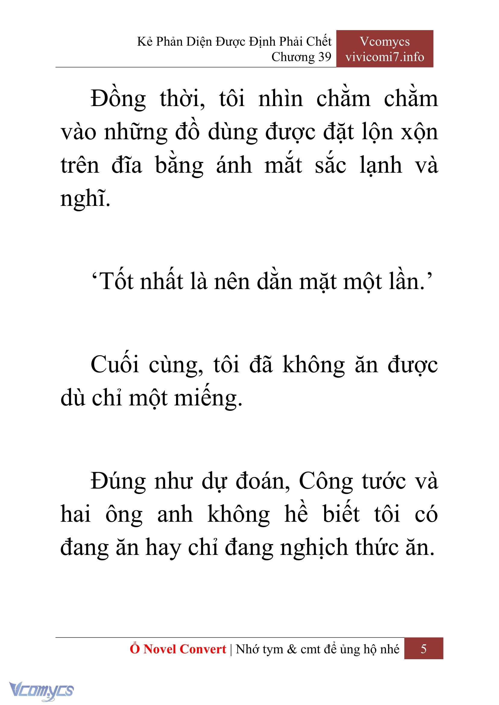 [Novel] Kẻ Phản Diện Được Định Phải Chết Chap 39 - Trang 2