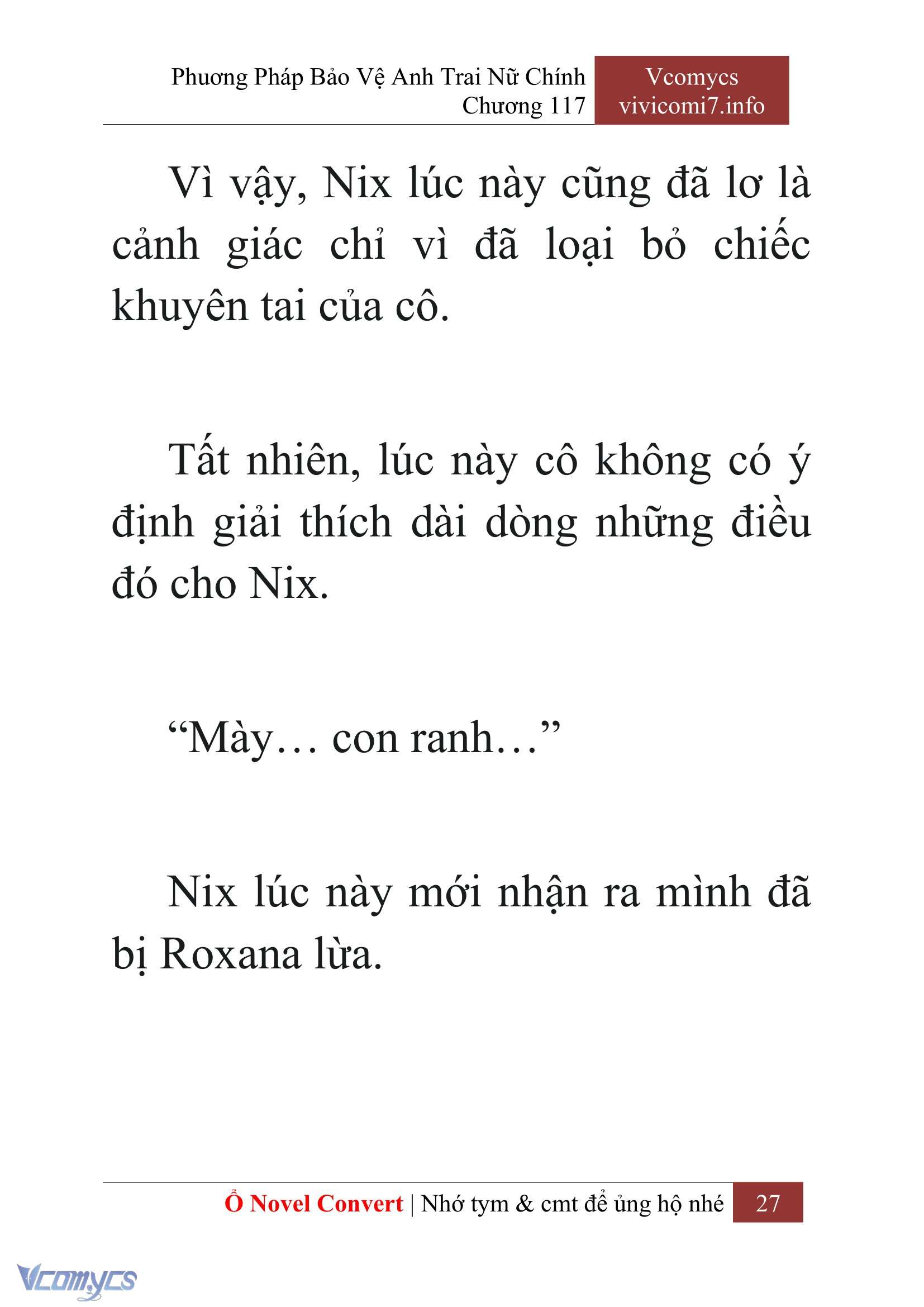[Novel] Phương Pháp Bảo Vệ Anh Trai Nữ Chính Chap 117 - Trang 2