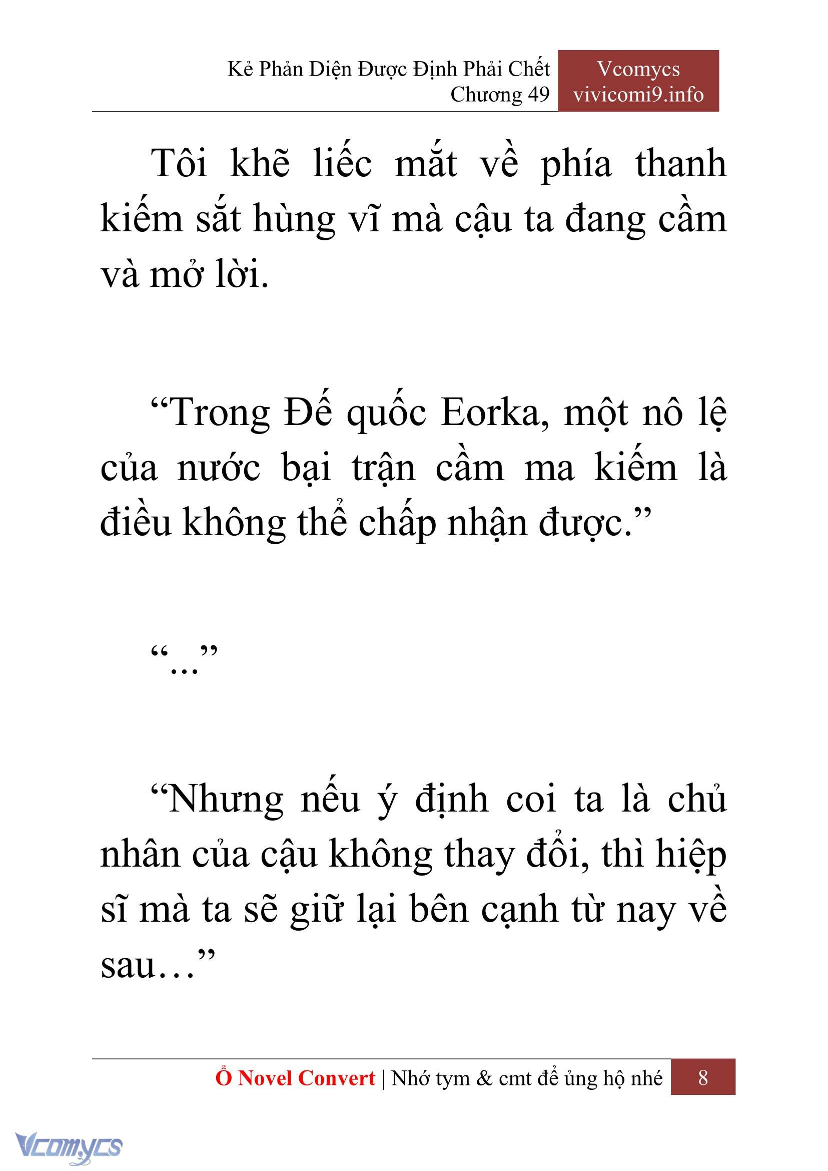 [Novel] Kẻ Phản Diện Được Định Phải Chết Chap 49 - Trang 2