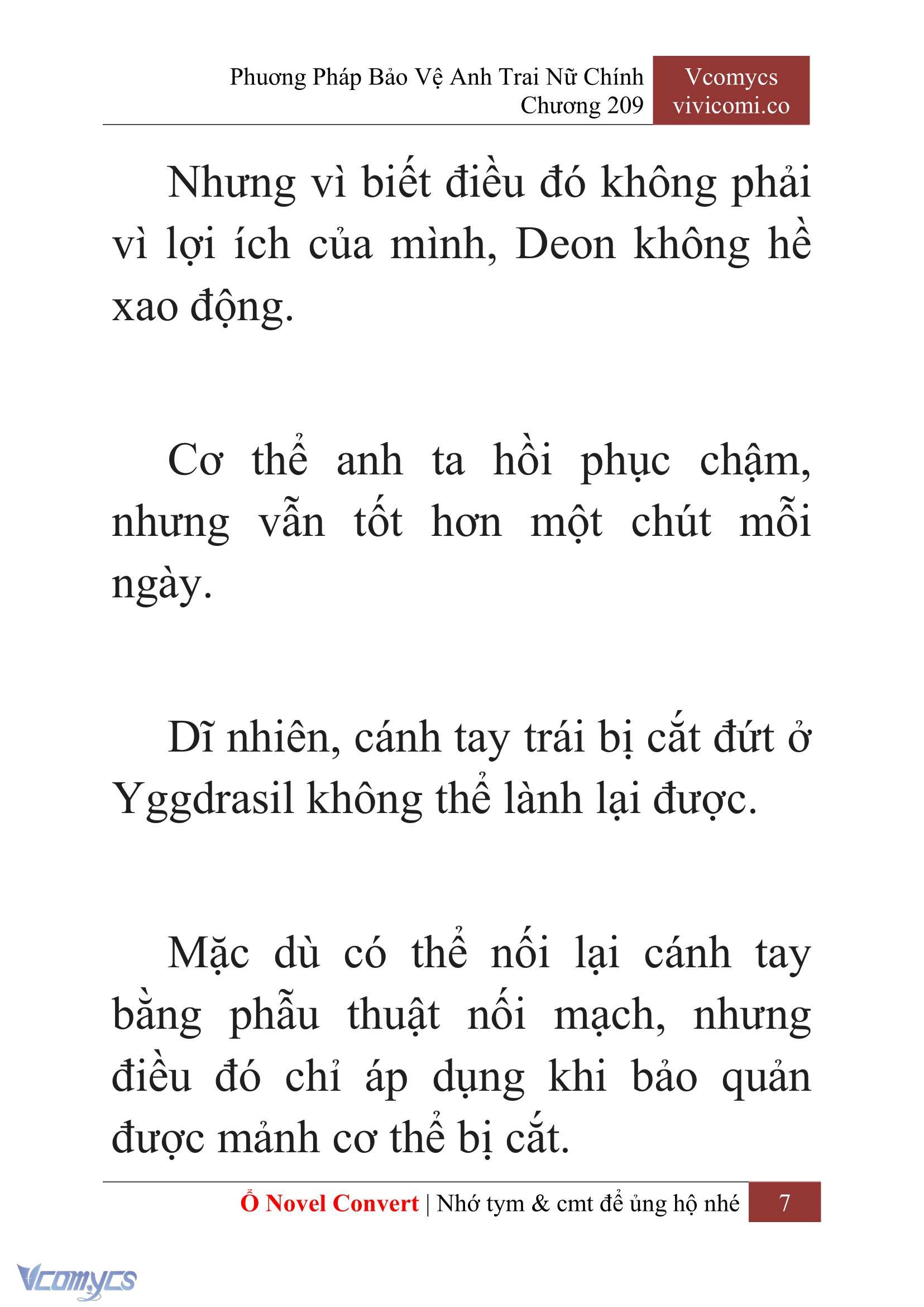 [Novel] Phương Pháp Bảo Vệ Anh Trai Nữ Chính Chap 209 - Trang 2